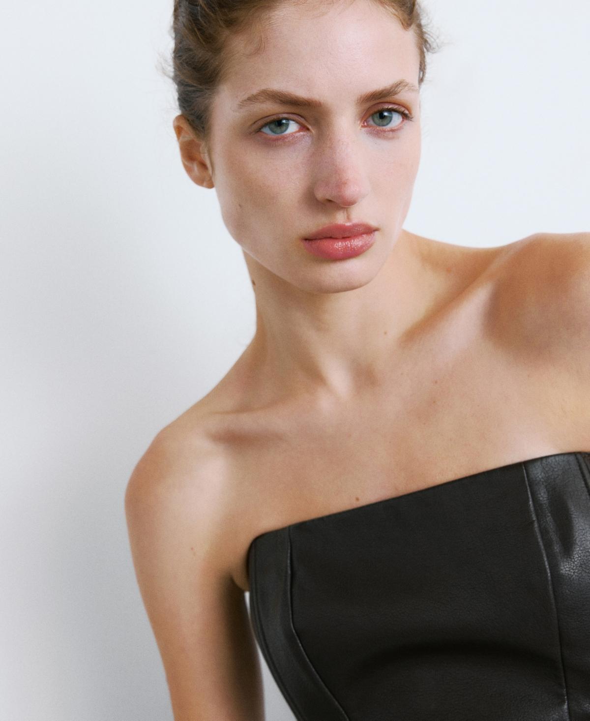 chinese dress ladies Fifteen Twenty Women's Jennifer Faux Leather Dress in Black main image 1