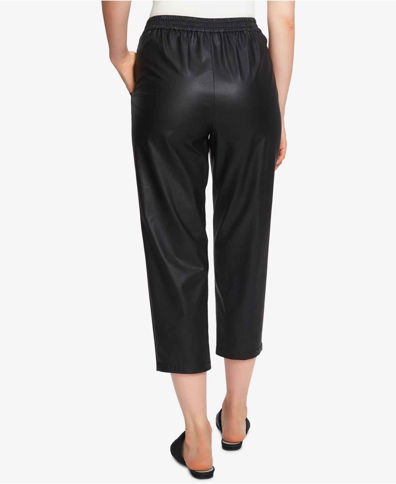 1.STATE Fauxleather Cropped Pants in Black Lyst