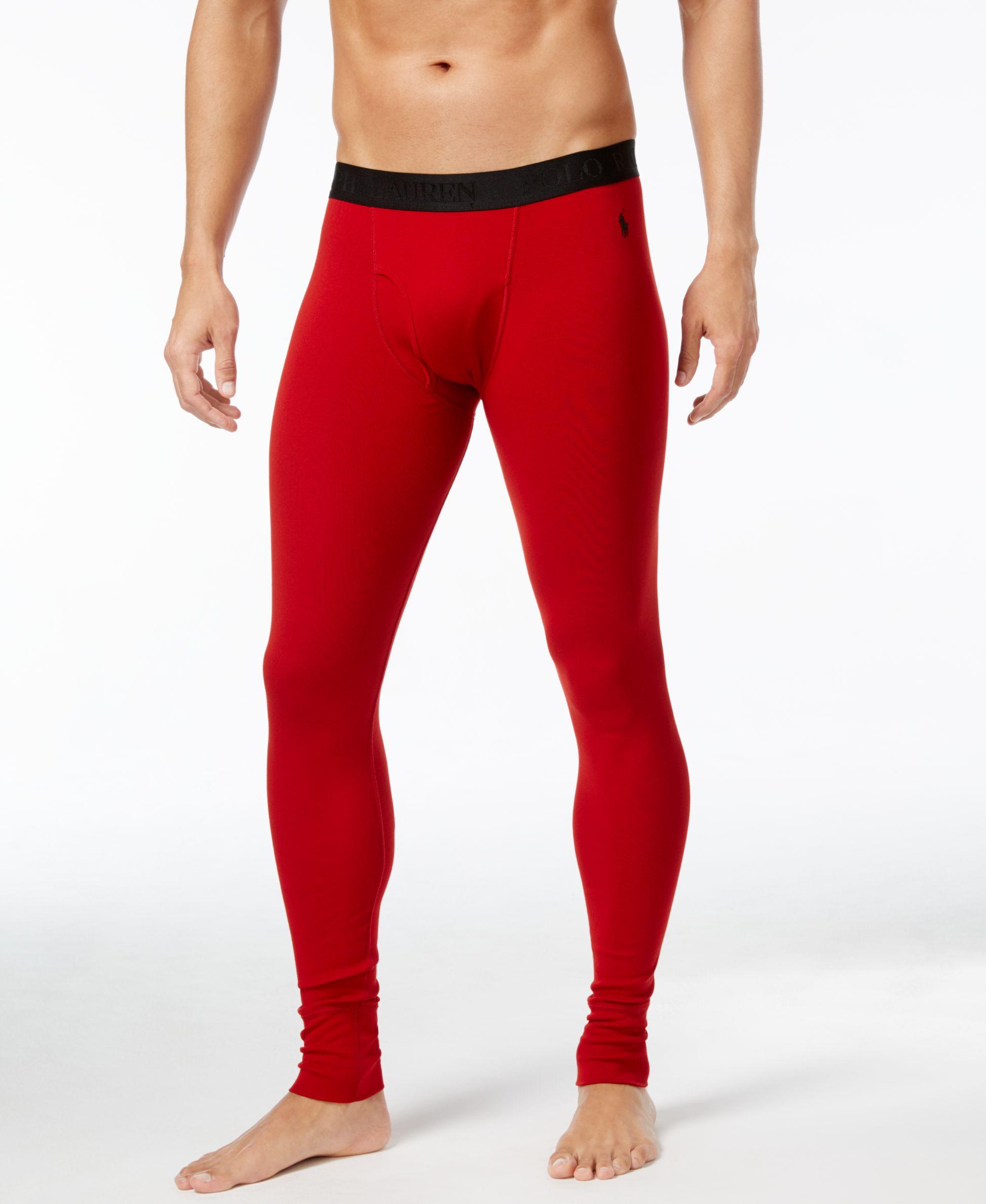 Polo Ralph Lauren Cotton Men's Long Underwear Thermal Pants in Red for