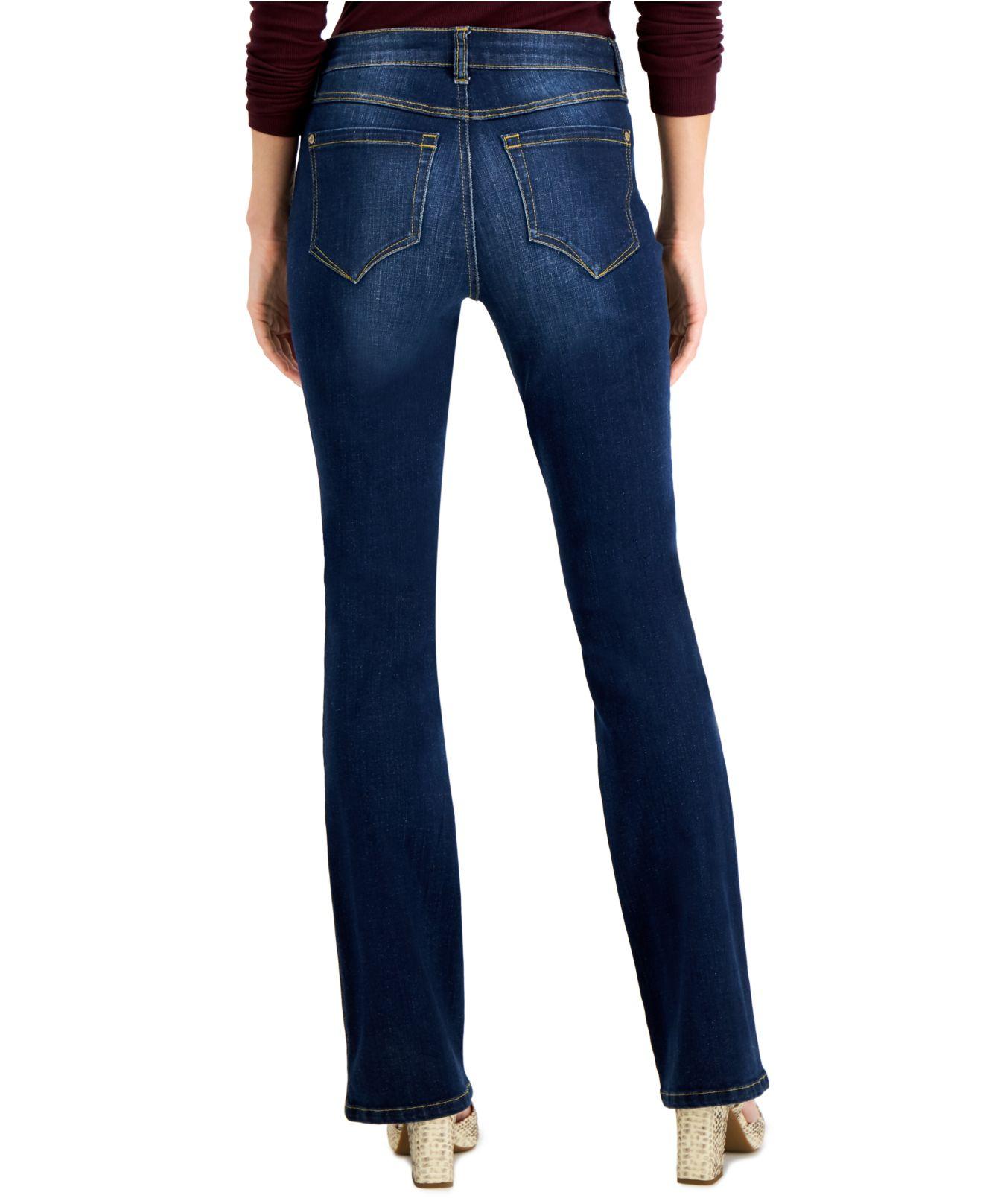 Nævne foretage Forbedring INC International Concepts Inc Elizabeth Curvy Bootcut Jeans, Created For  Macy's in Blue | Lyst