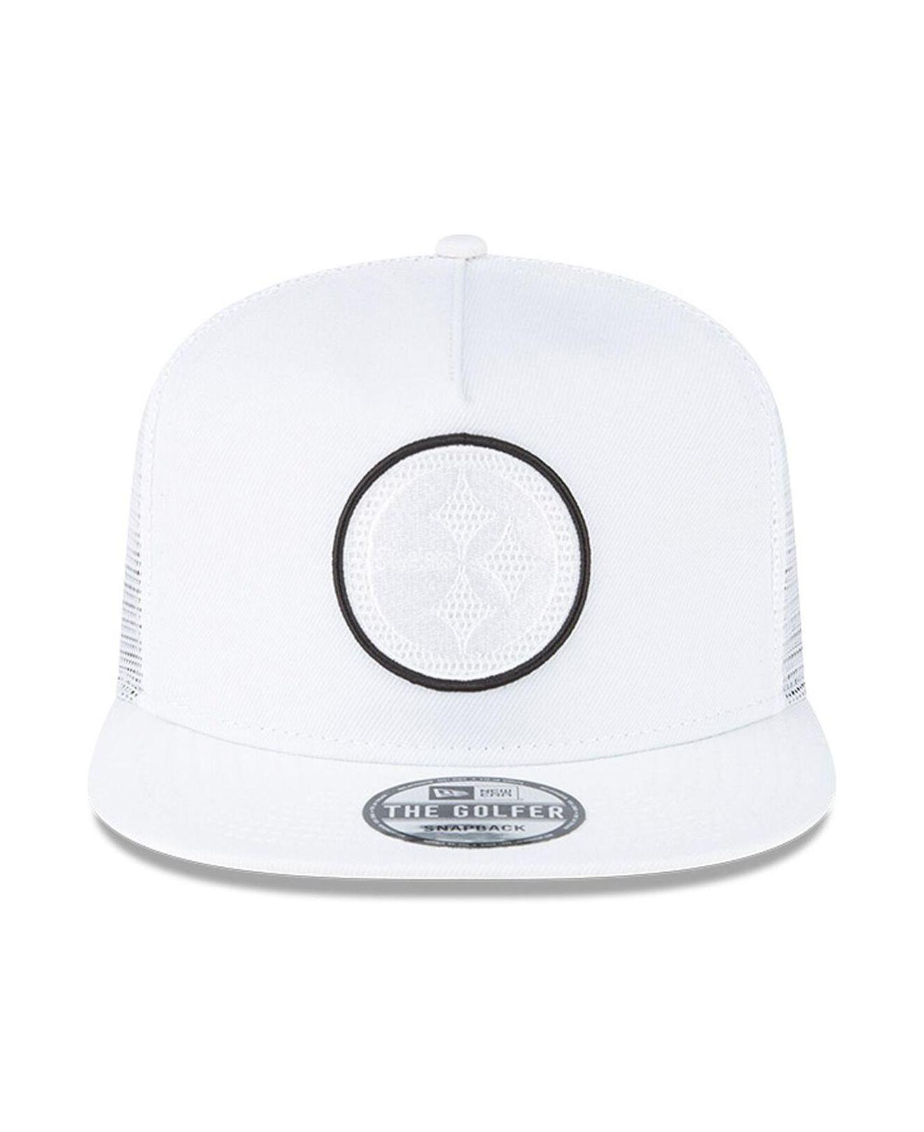 KTZ White New Orleans Saints Tee Golfer 9fifty Snapback Hat in Gray for Men