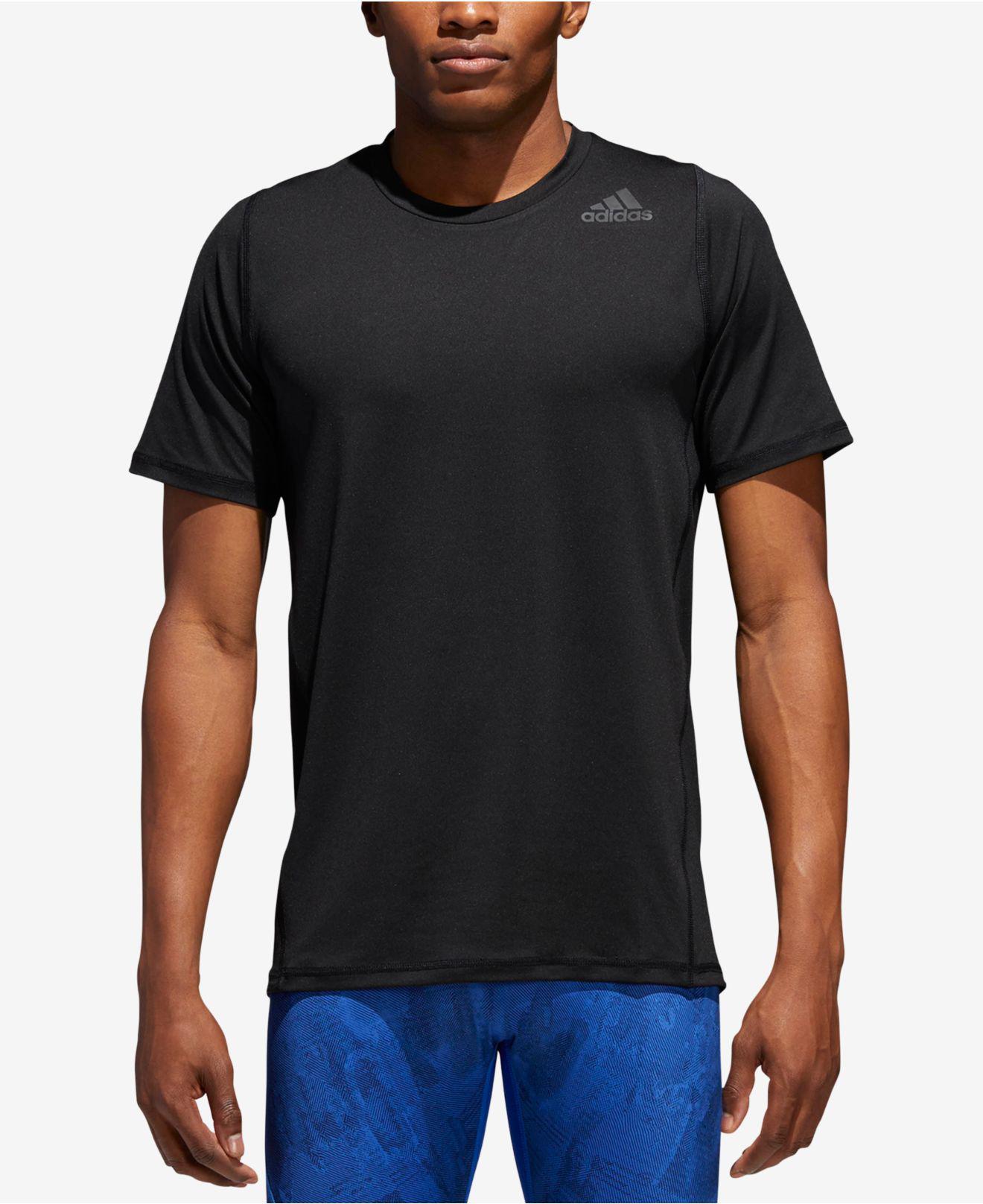 adidas Synthetic Men's Alphaskin Fitted Climalite® T-shirt in Black for ...