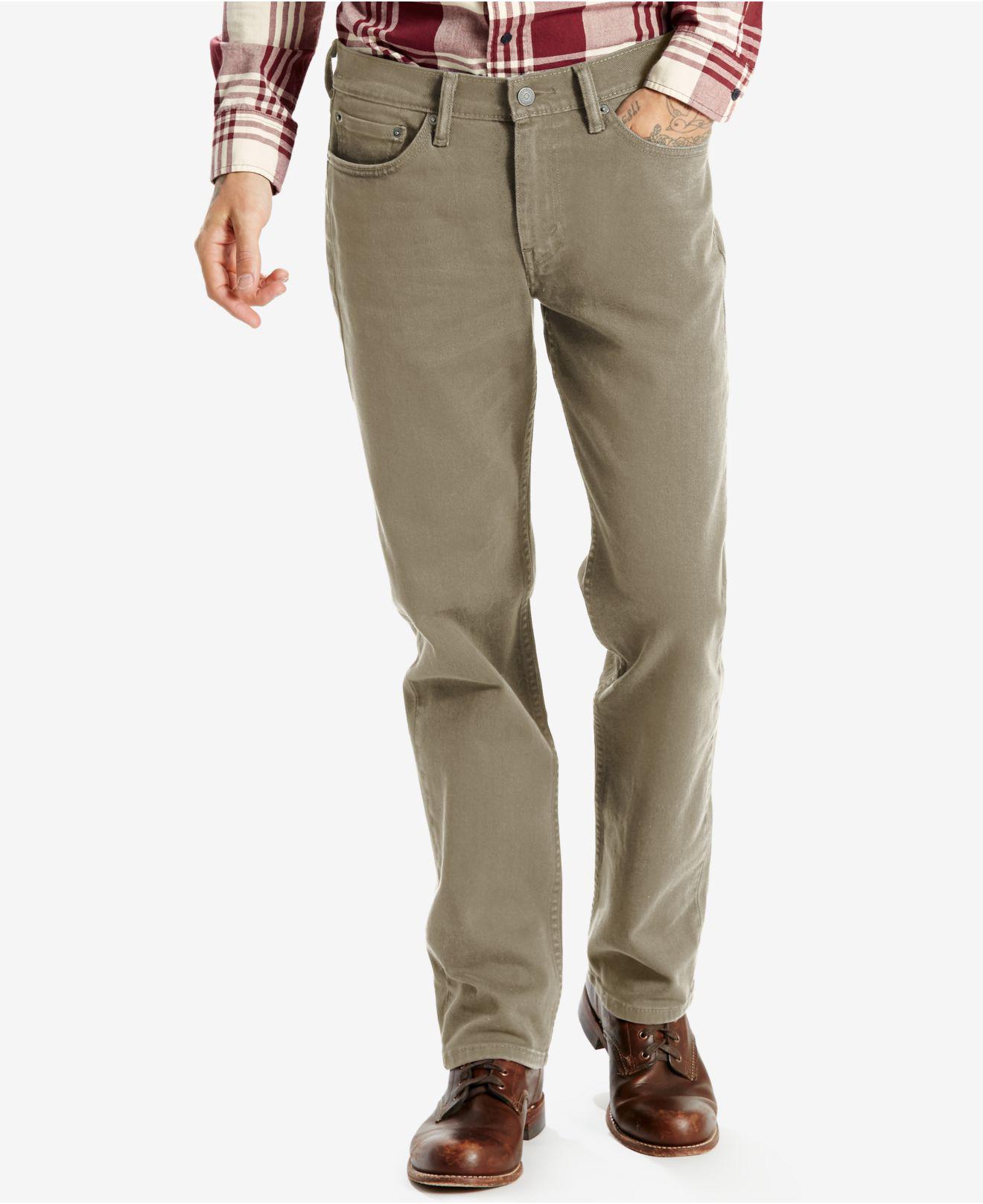 Levi's Denim Men's 514 Straight-leg Corduroy Pants in Green for Men - Lyst