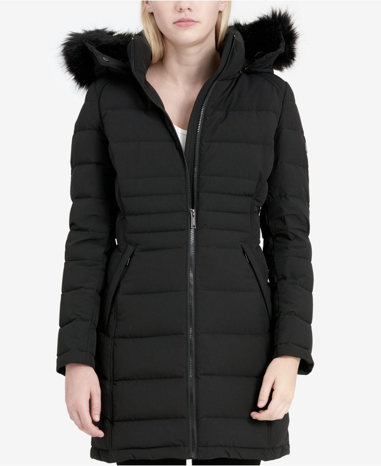 calvin klein stretch coat