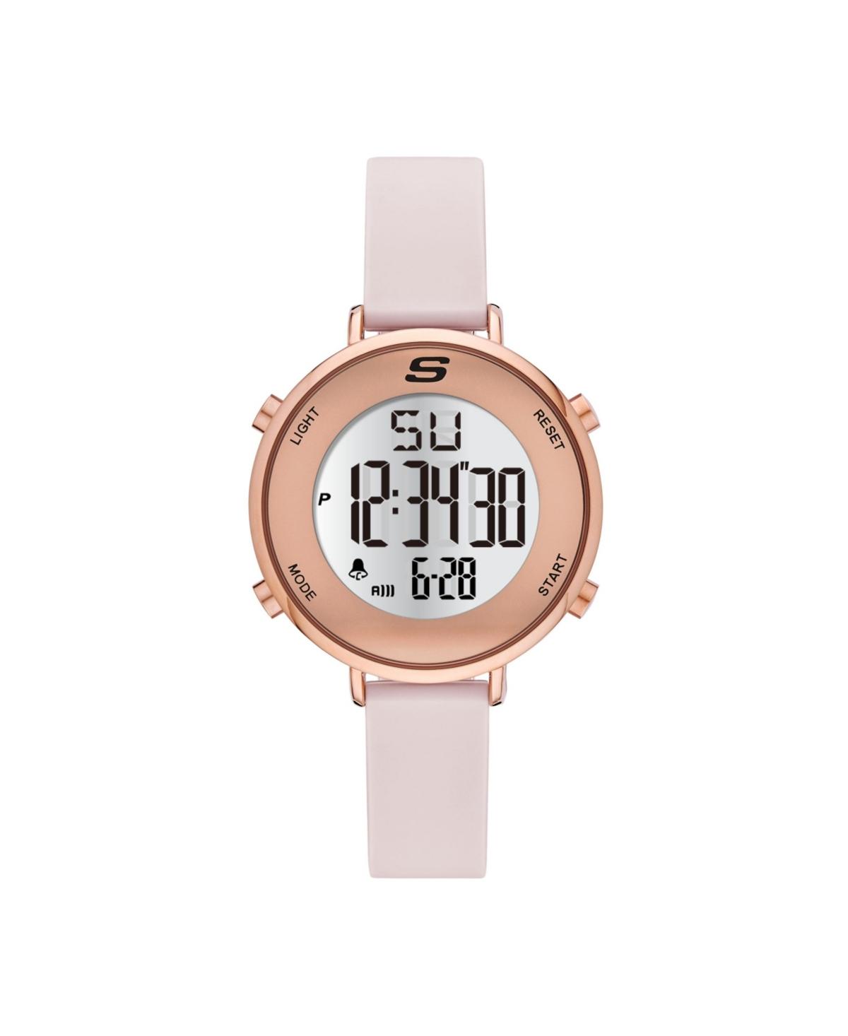 Digital White | Skechers Lyst Chronograph Watch in Pink Magnolia 40mm