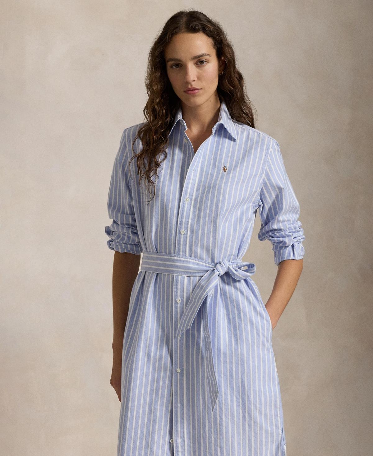 Shirt Dress Macy's Blue And White Striped Dress Polo Ralph