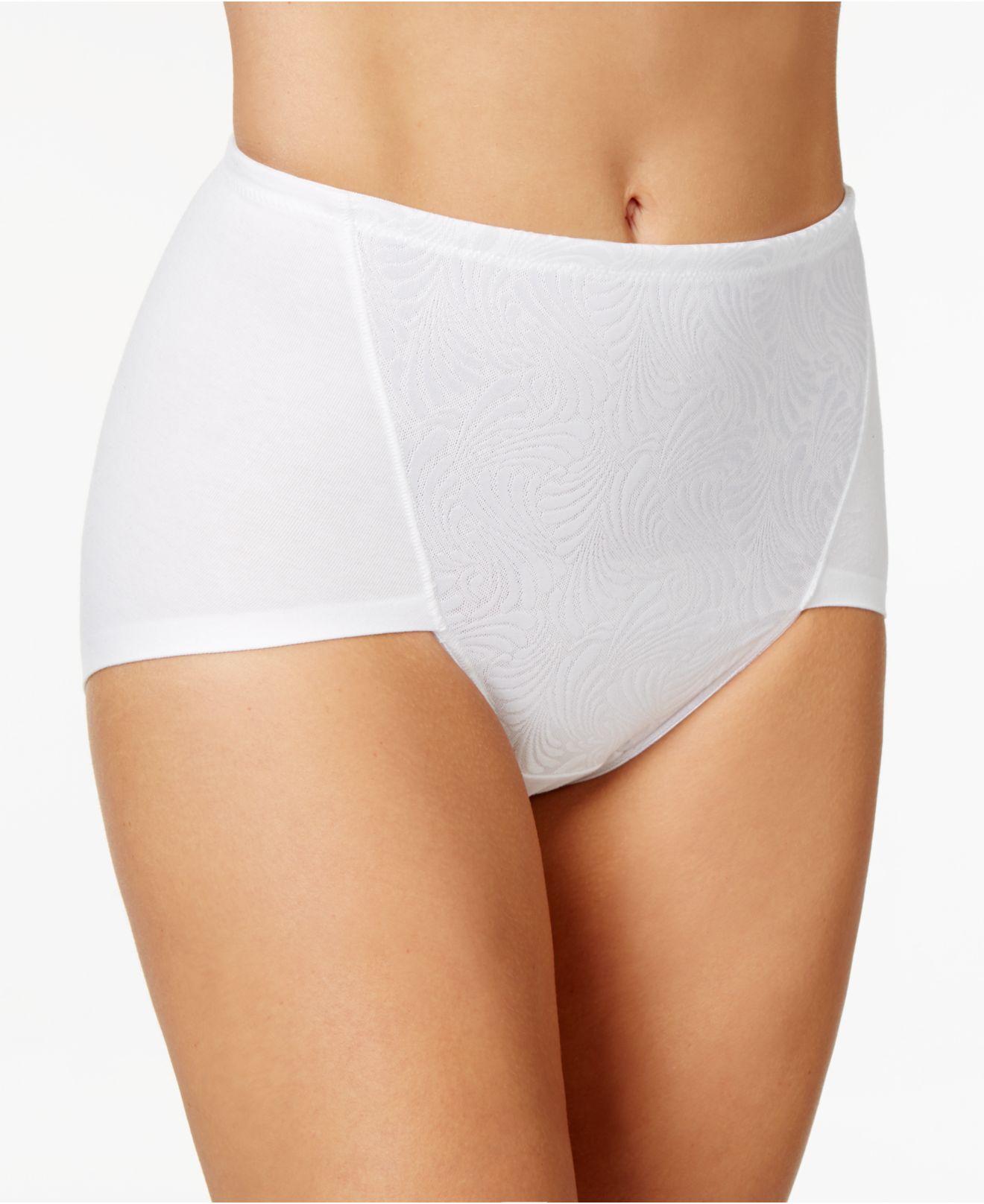 Bali 2-pack Ultra Tummy-control Cotton Brief Underwear Df6510 in White