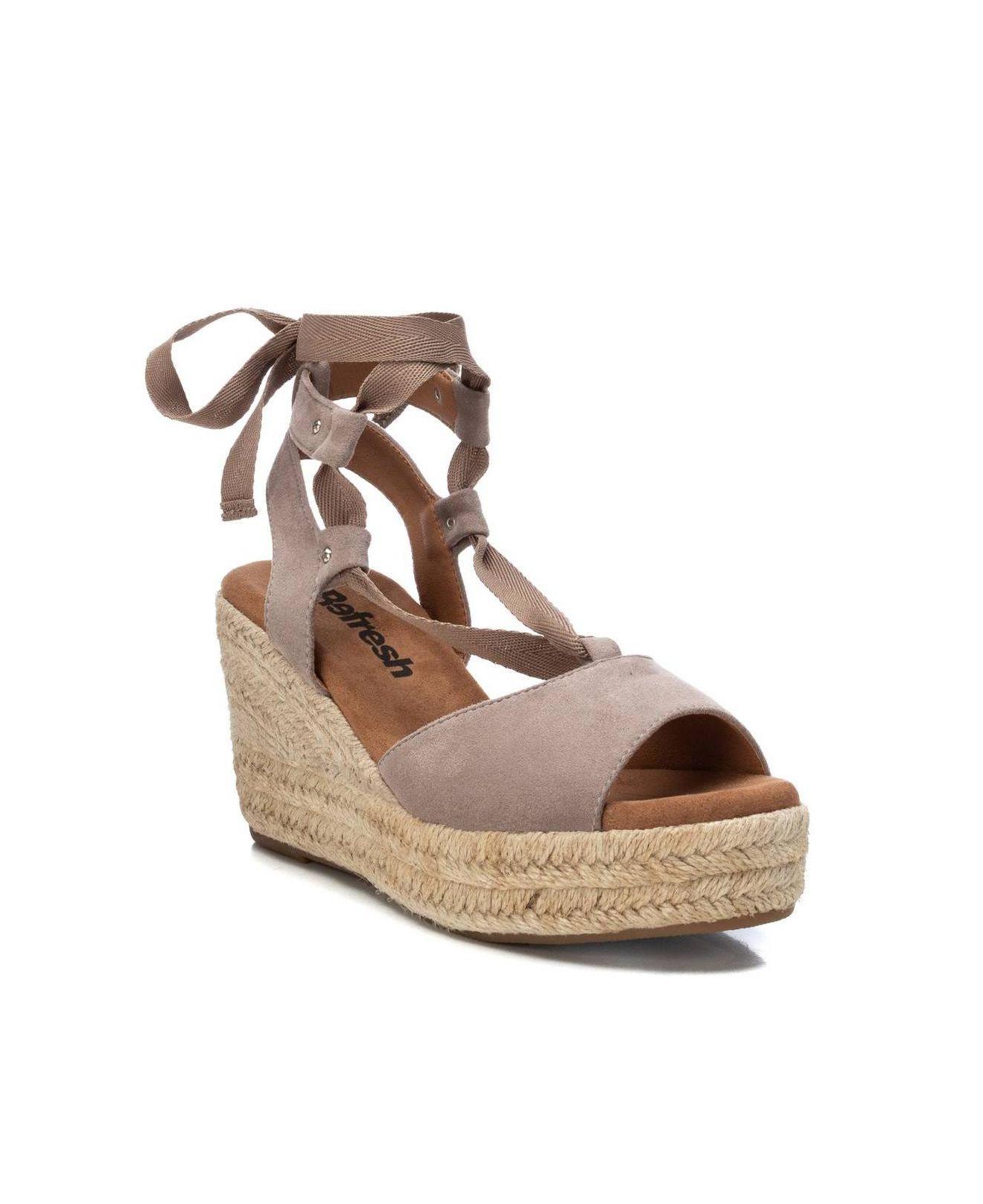 Xti Jute Wedge Sandals By in Natural | Lyst