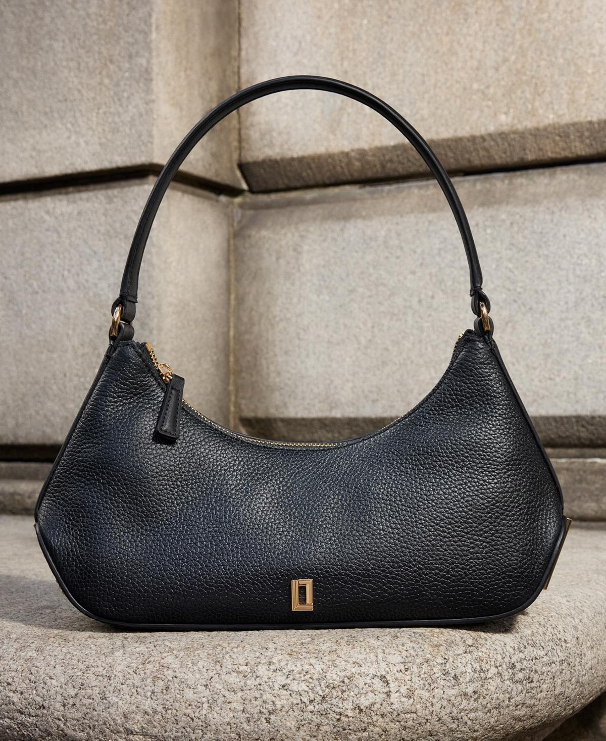 KARL LAGERFELD Arielle Leather Shoulder Bag in Black | Lyst
