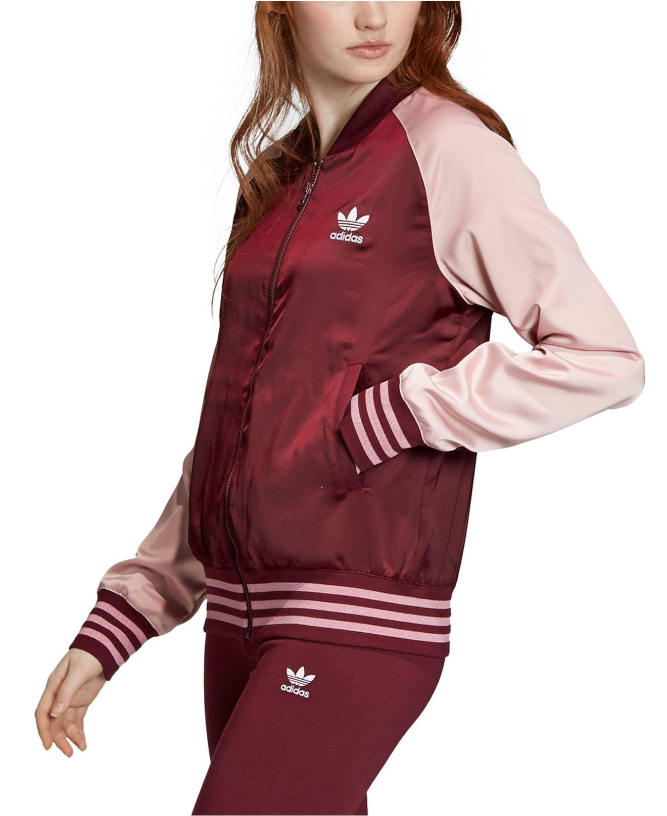 adidas satin jacket