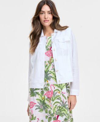 Charter Club 100 Linen Jacket Palm Beach 100 Linen Midi Dress