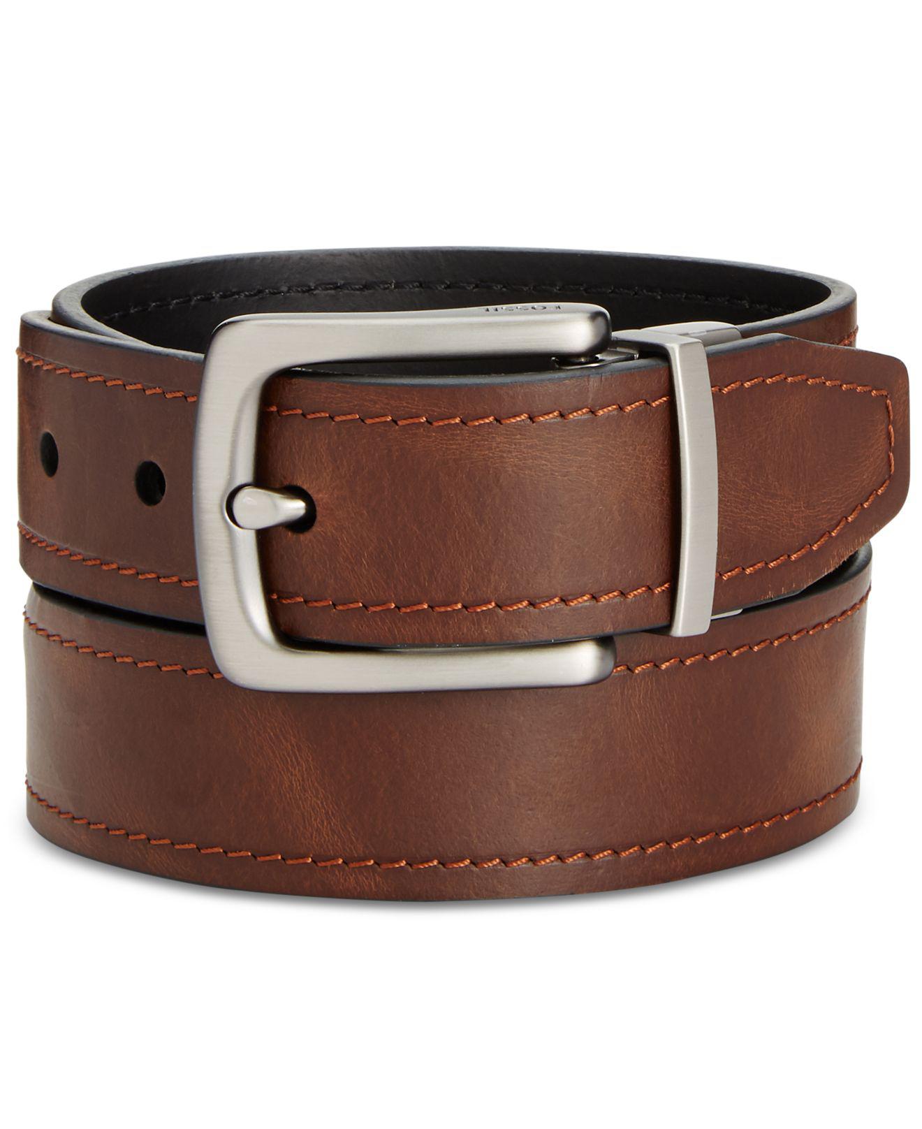 Lyst Fossil Belt, Parker Reversible Belt in Brown for Men
