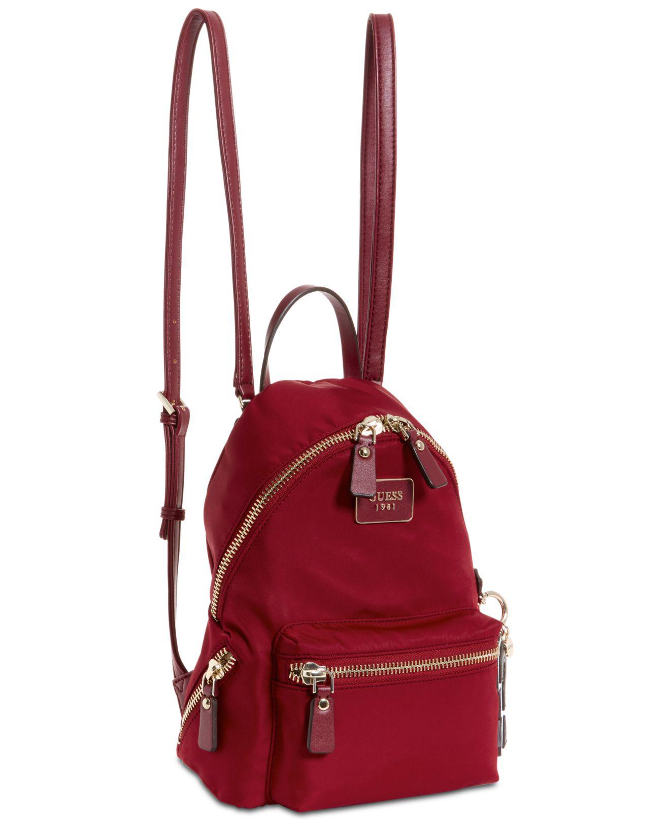Guess Cool School Small Leeza Backpack in Red - Lyst
