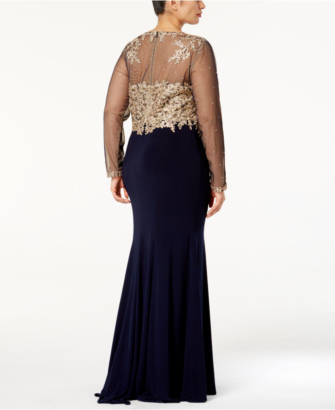 xscape plus size gowns
