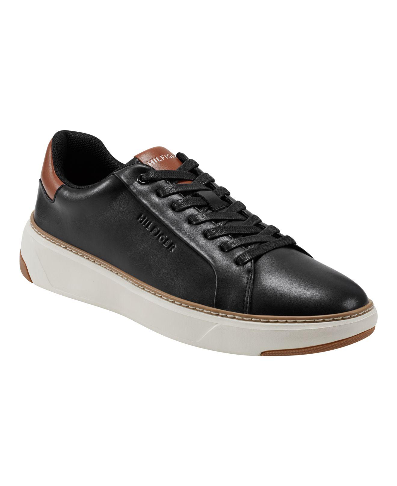 Tommy Hilfiger Hines Lace Up Casual Sneakers in Black for Men | Lyst