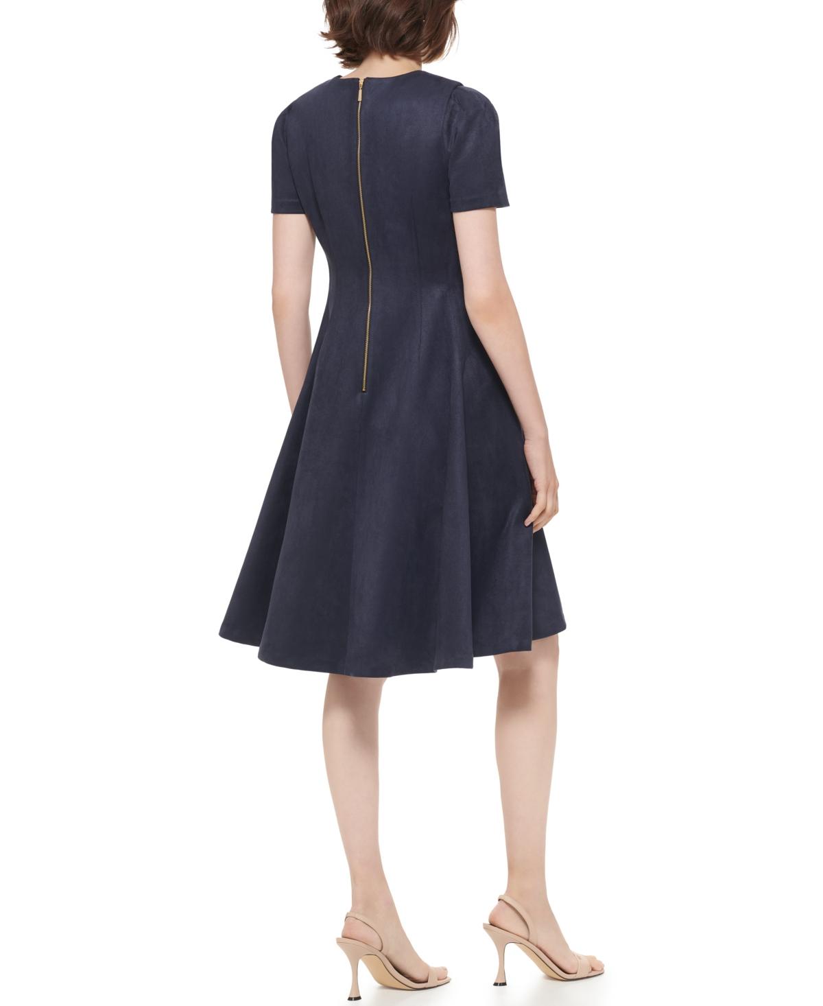 green emerald velvet dress Calvin Klein Women's Flutter Sleeve V-Neck Midi with Button Front Detail  Dress, Blossom Multi, 14 at Amazon Women's Clothing store