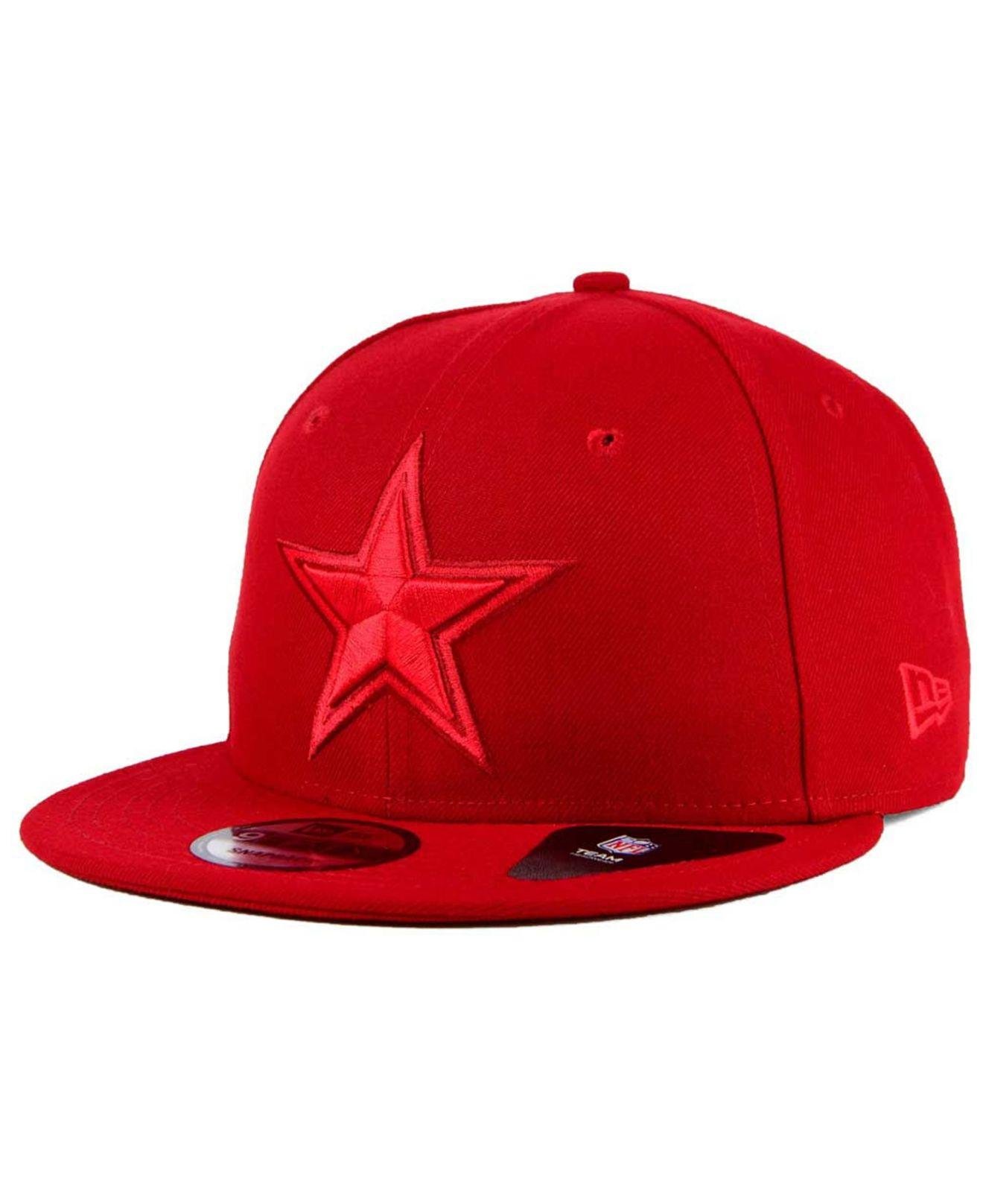 KTZ Dallas Cowboys Tonal 9fifty Snapback Cap in Red for Men