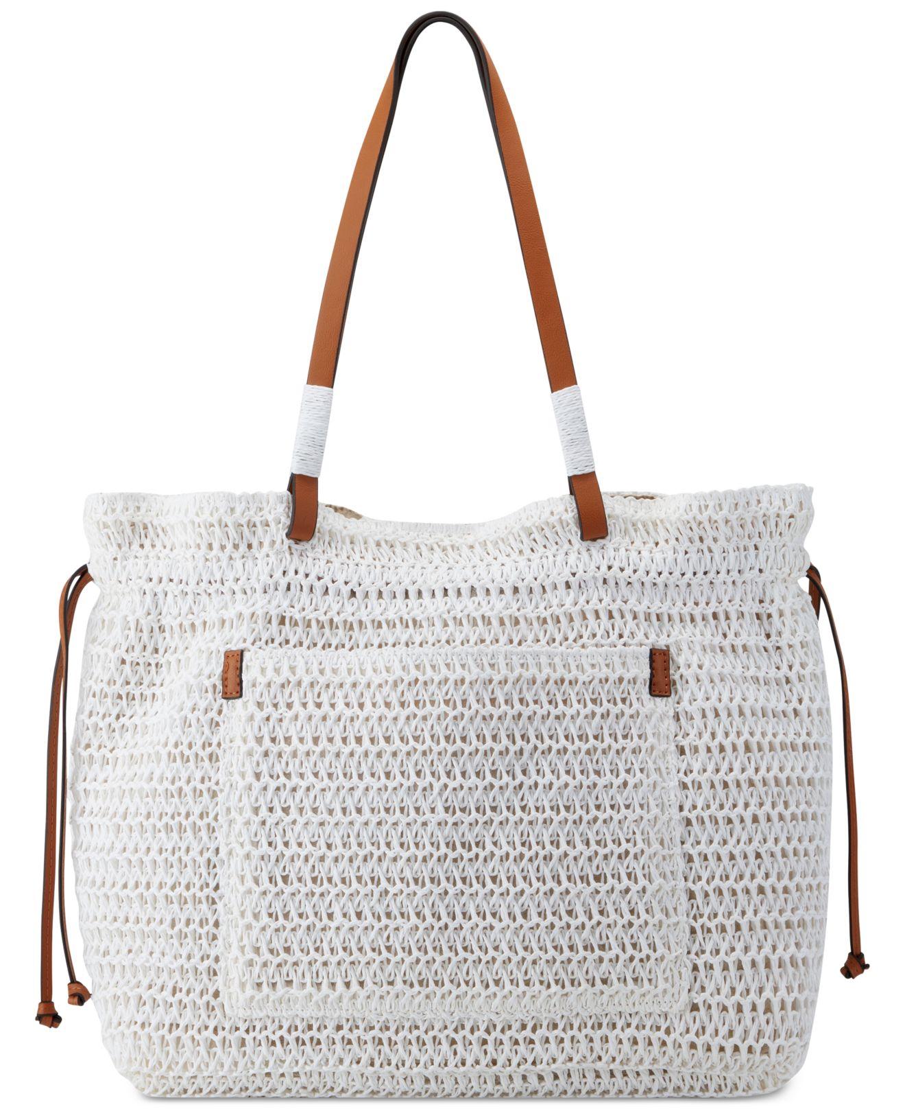 INC International Concepts Paiige Extra large Straw Tote Created