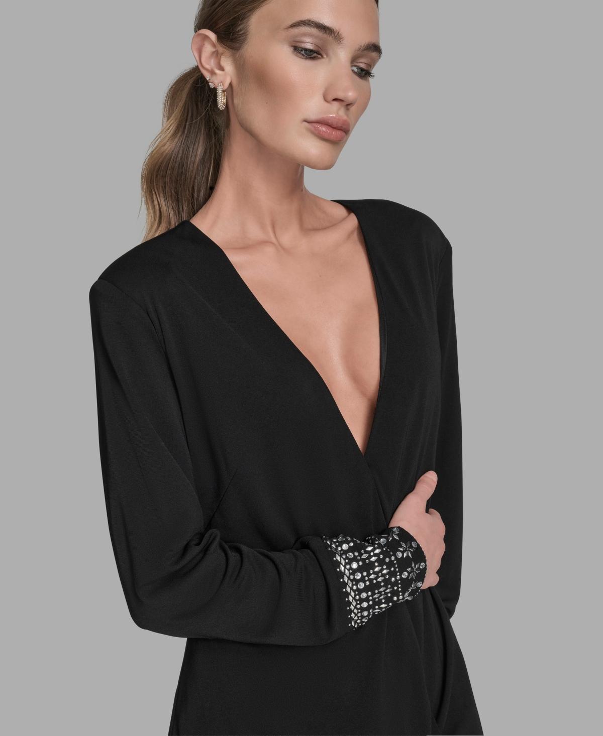 chinese dress ladies BCBG Women's Off The Shoulder Long Sleeve, Black,0 at Amazon Women's  Clothing store