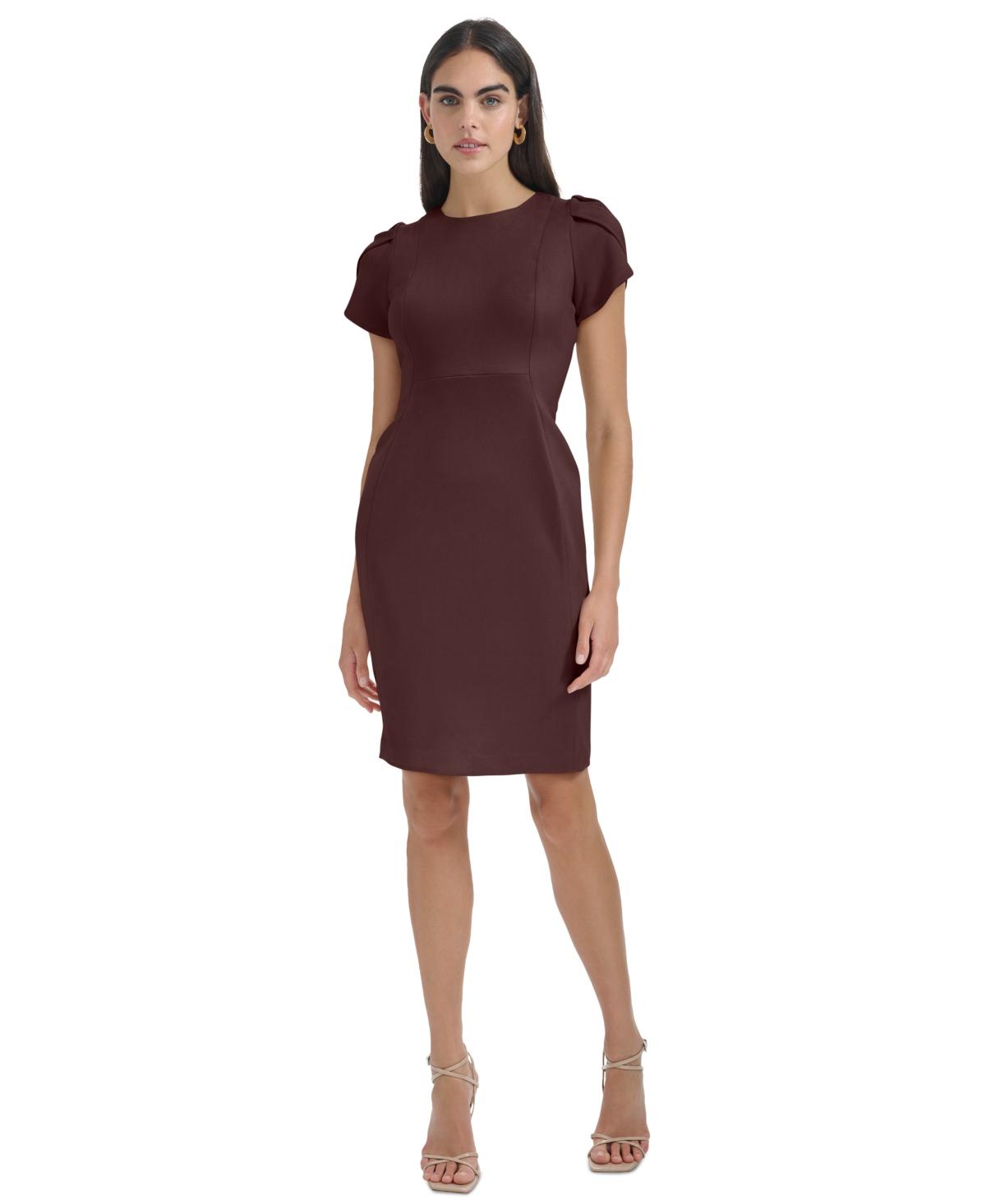 Bell sleeve sheath dress calvin klein sales