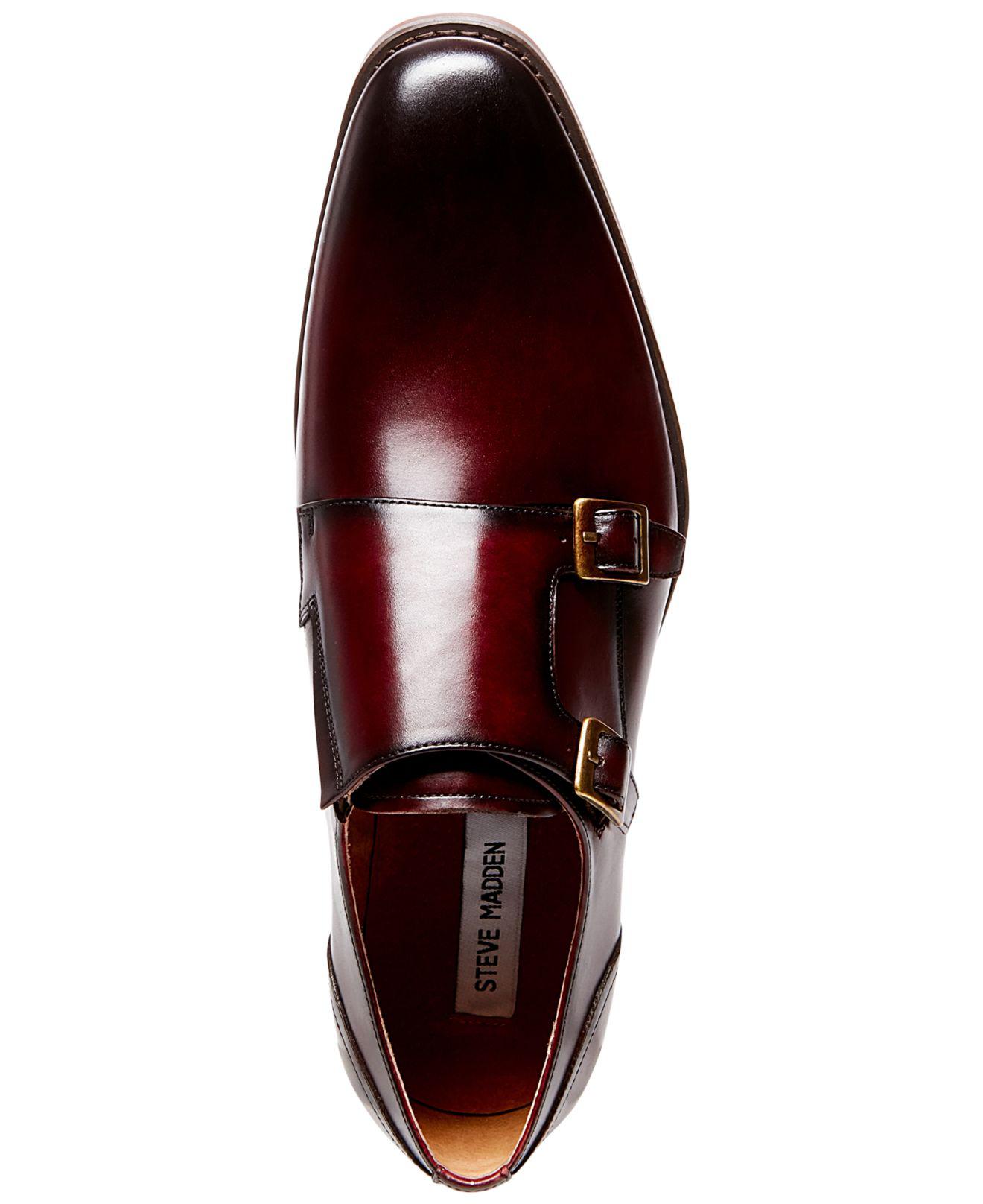 steve madden double monk strap shoes