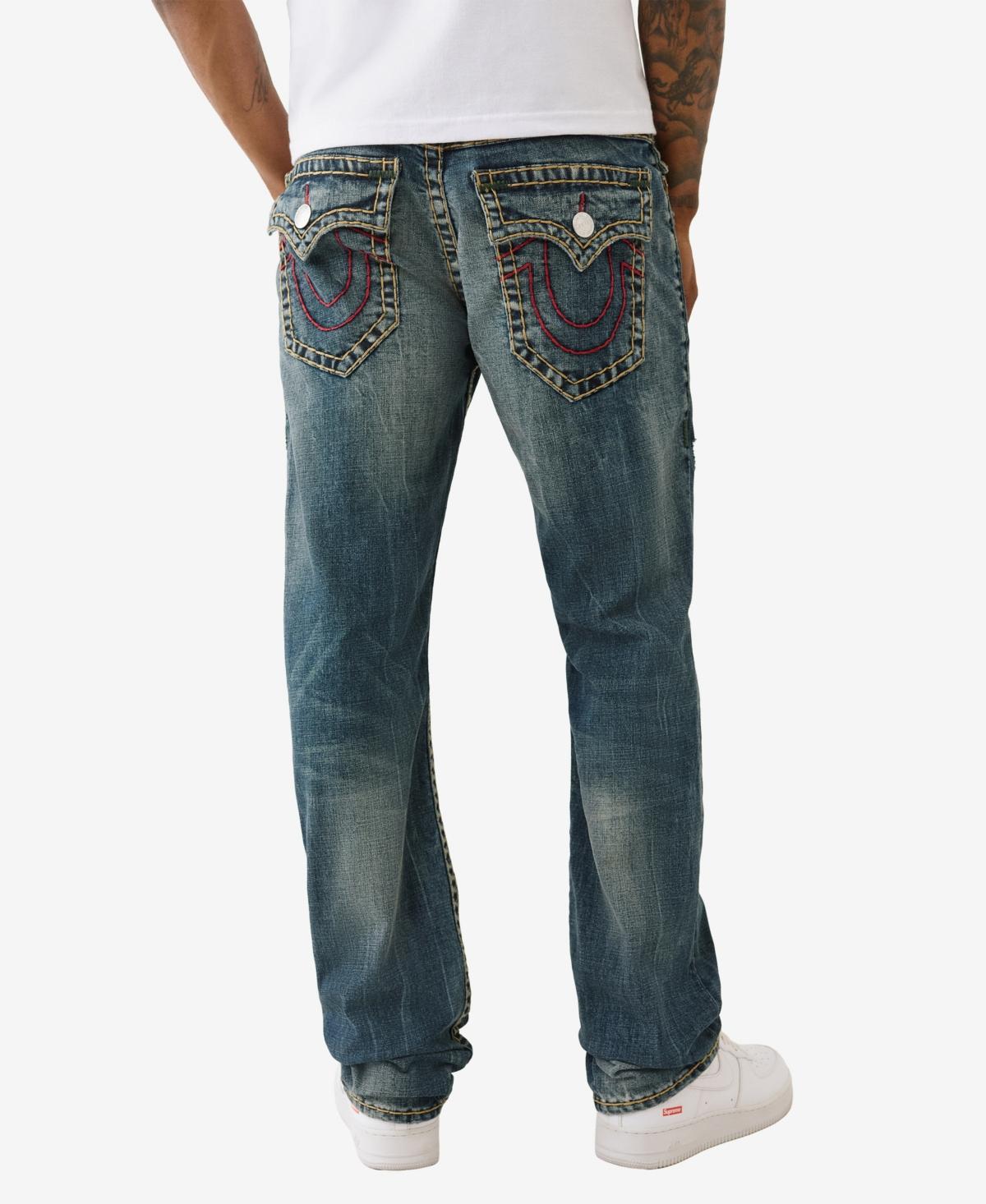 TRUE RELIGION Ricky Super T Flap Straight Jeans in Blue for Men Lyst