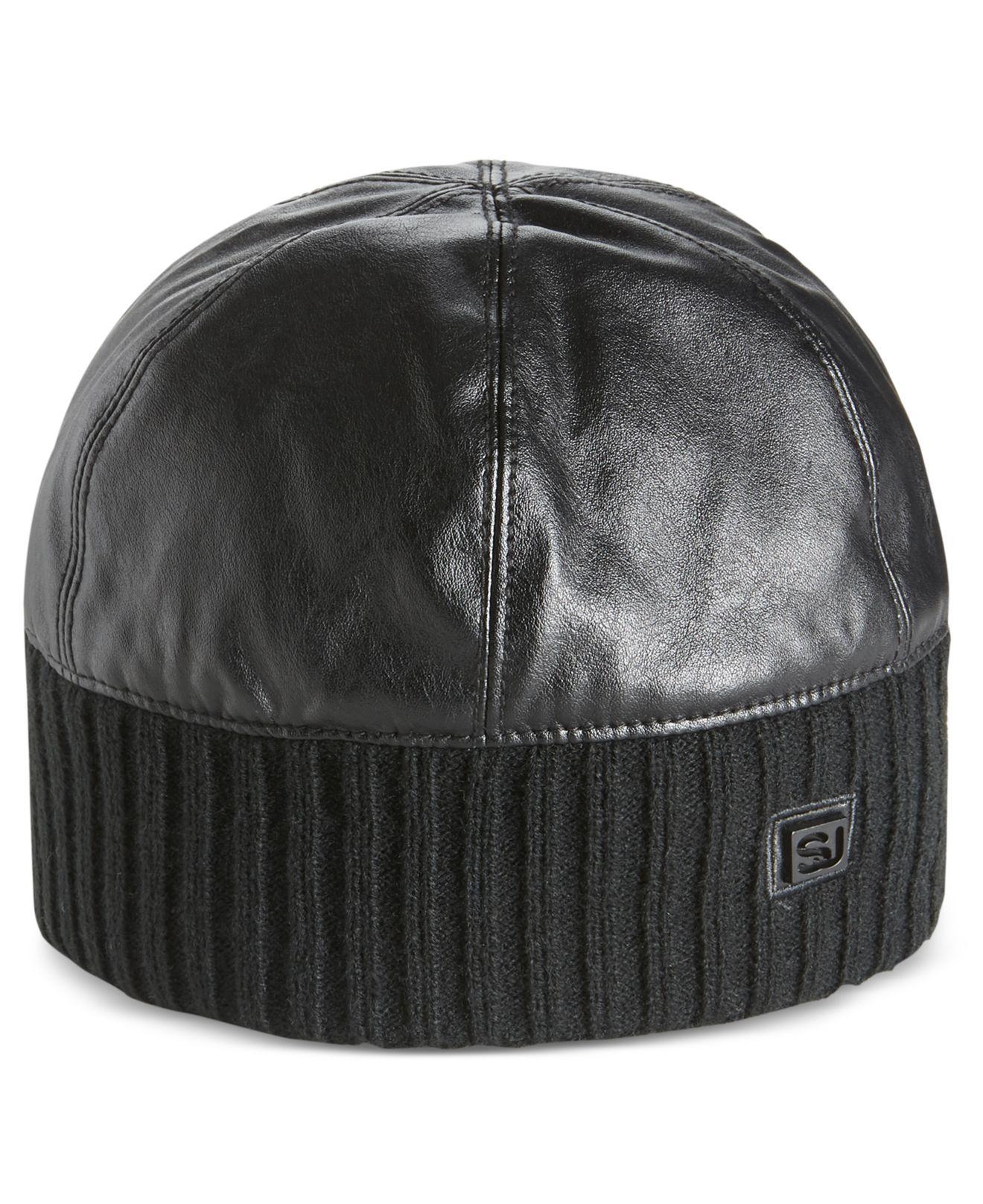 Knit Skull Cap in Black for Men 