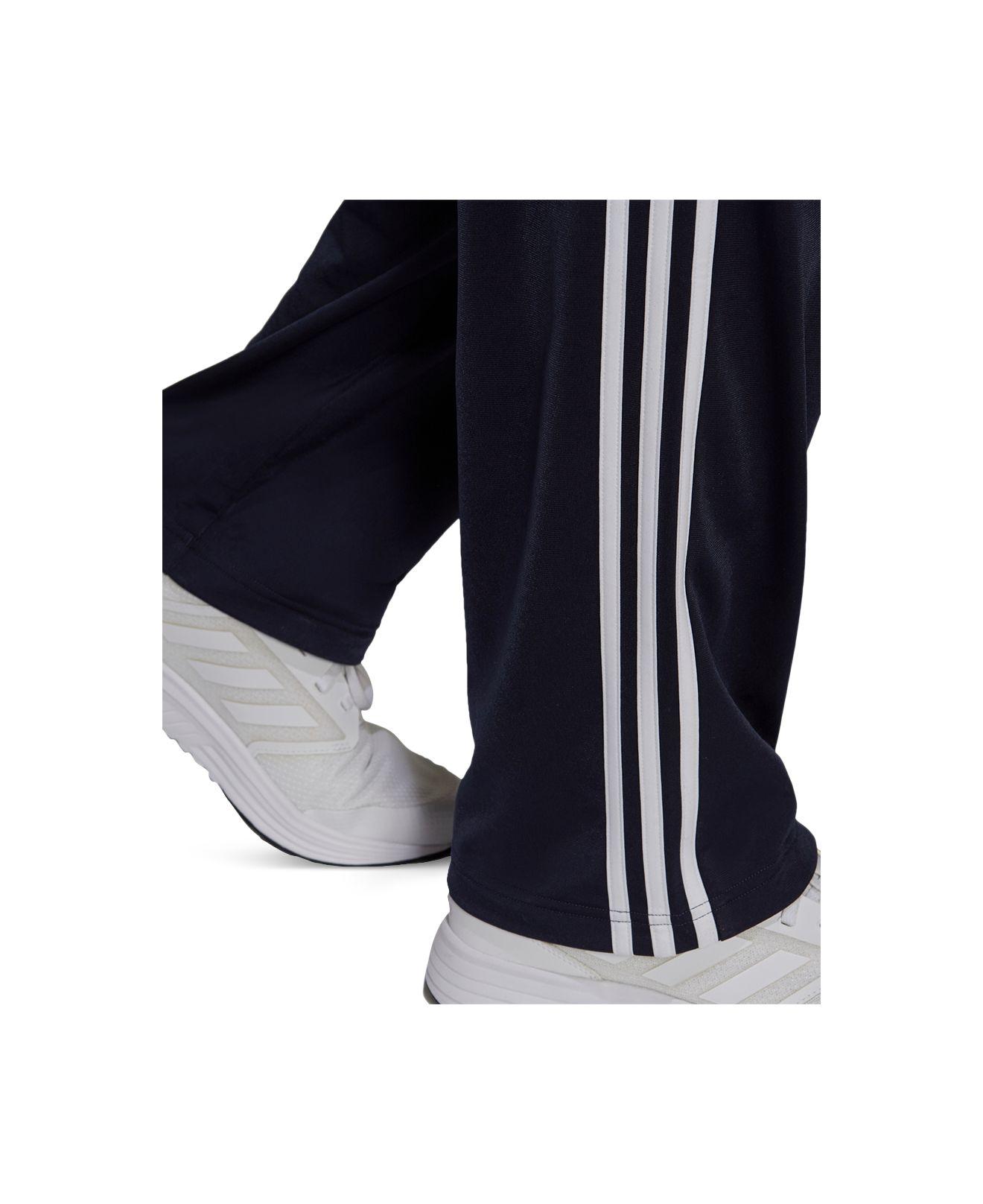 adidas Men's Primegreen Essentials Warm-Up Open Hem 3-Stripes Track Pants -  Macy's