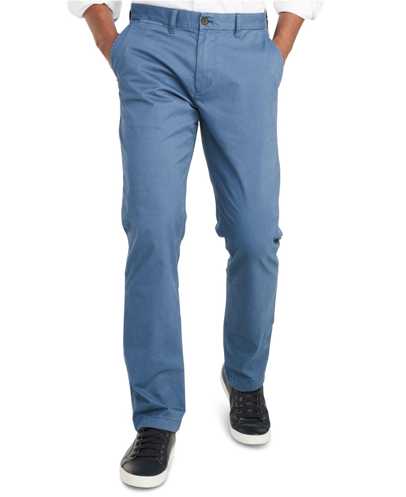 nuttet prop præambel Tommy Hilfiger Th Flex Stretch Regular-fit Chino Pant, Created For Macy's  in Blue for Men | Lyst