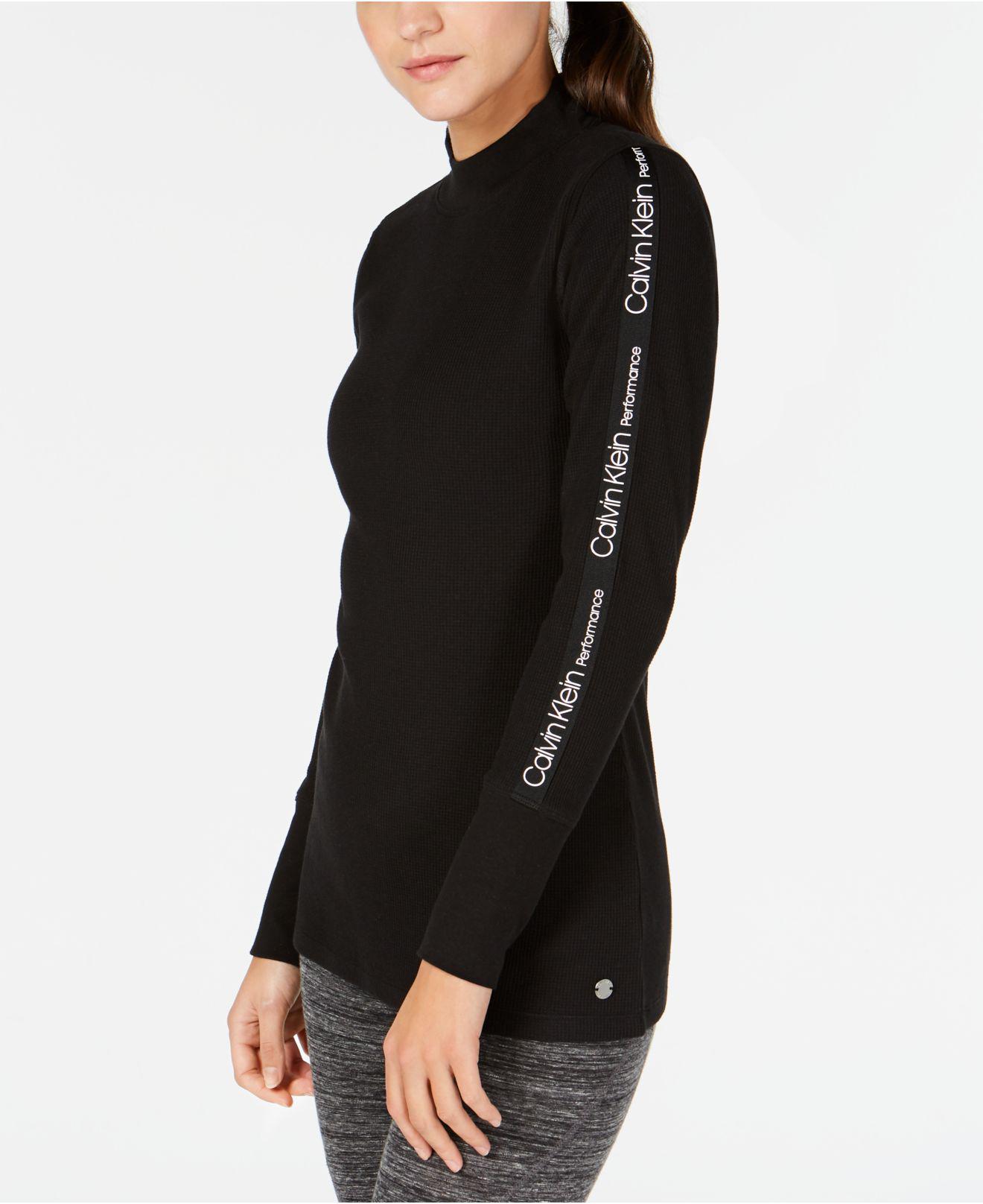 calvin klein high neck t shirt