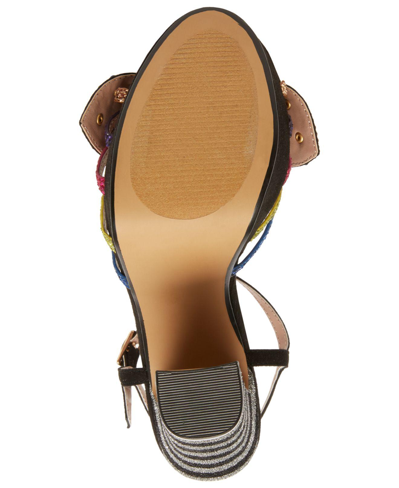 betsey johnson tobie embellished platform sandals