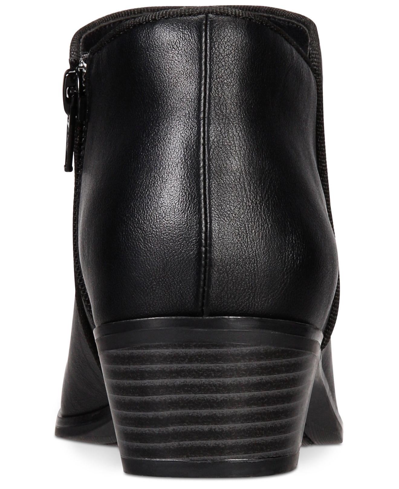 macy's black ankle boots