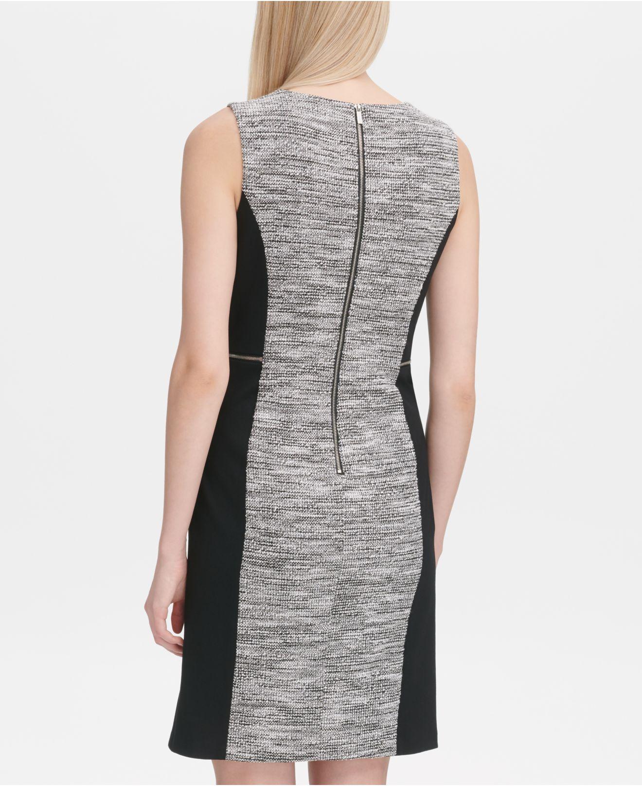 calvin klein tweed dress