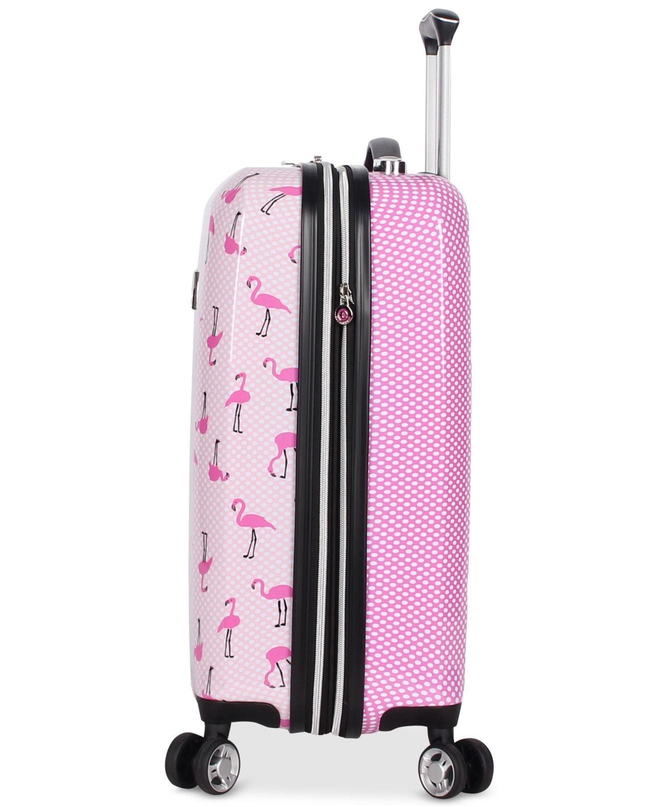 betsey johnson flamingo luggage