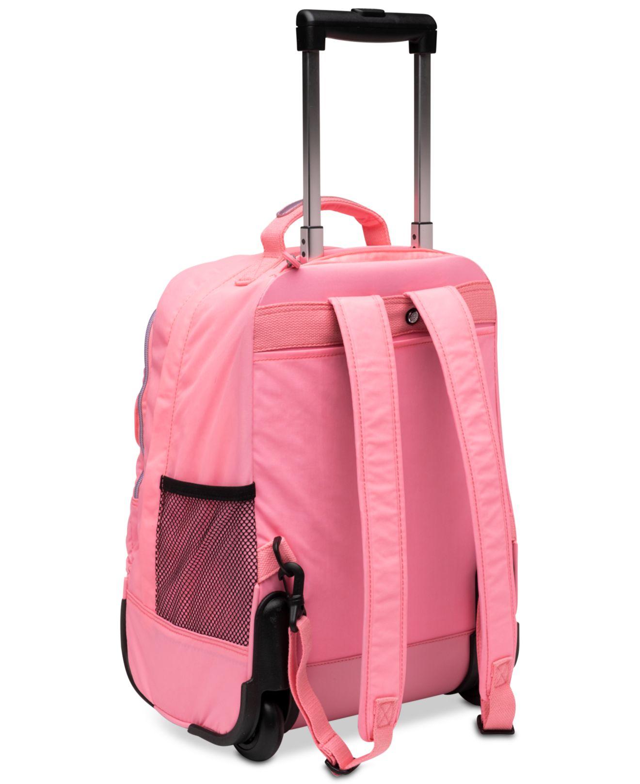 Kipling Synthetic Unisexadults Luggage Sanaa Wheeled Backpack in Pink Lyst
