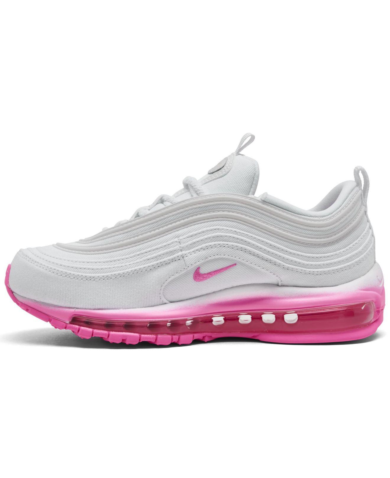 Nike Air Max 97 Se Chenille Casual Sneakers From Finish Line in Pink | Lyst