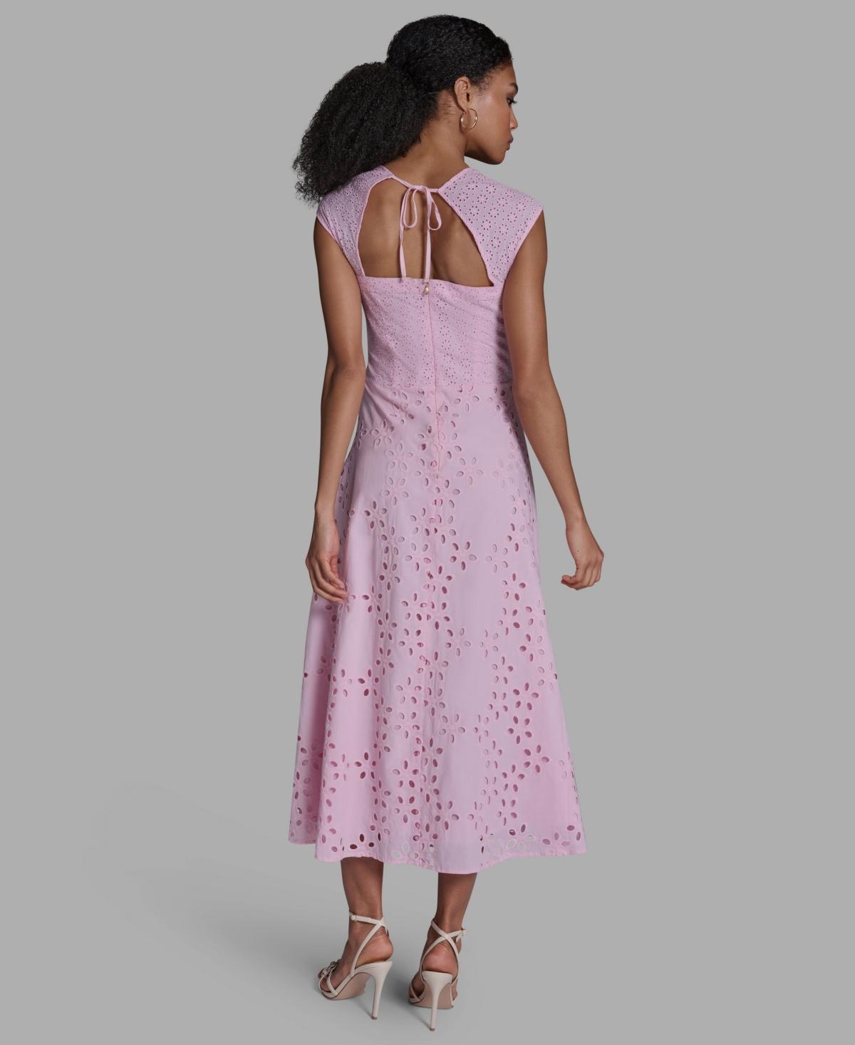 sachin and babi light blue dress BCBGMAXAZRIA Floral Embroidered Tank Top – Runway Catalog main image 1