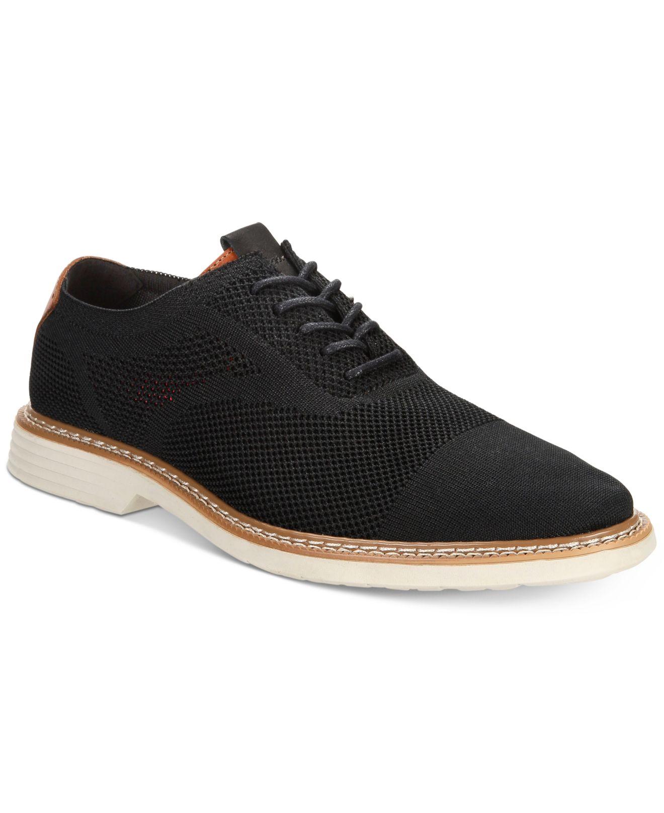Alfani Varick Alfatech Comfort Flx Textured Knit Oxfords, Created For ...