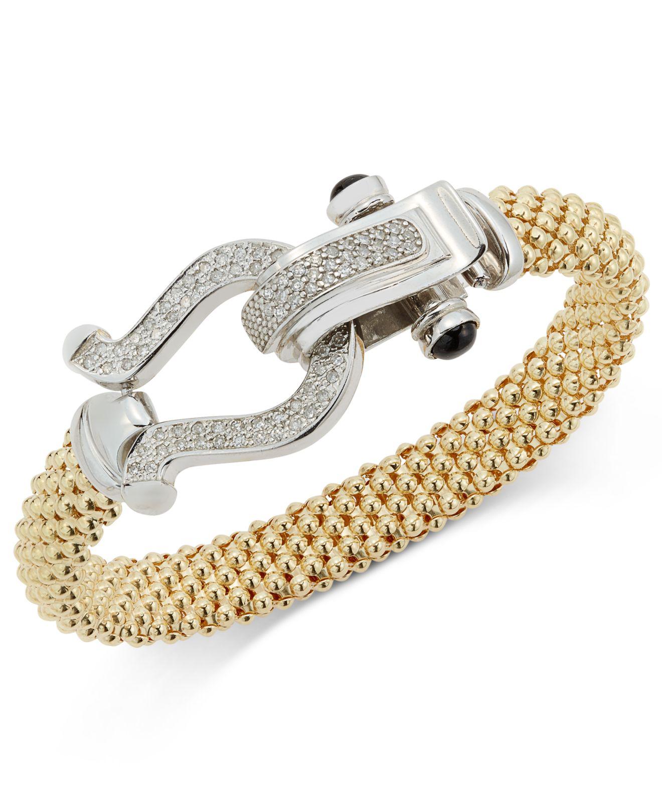 Sohi Women's Gold Metallic Statement Bracelet | CoolSprings Galleria