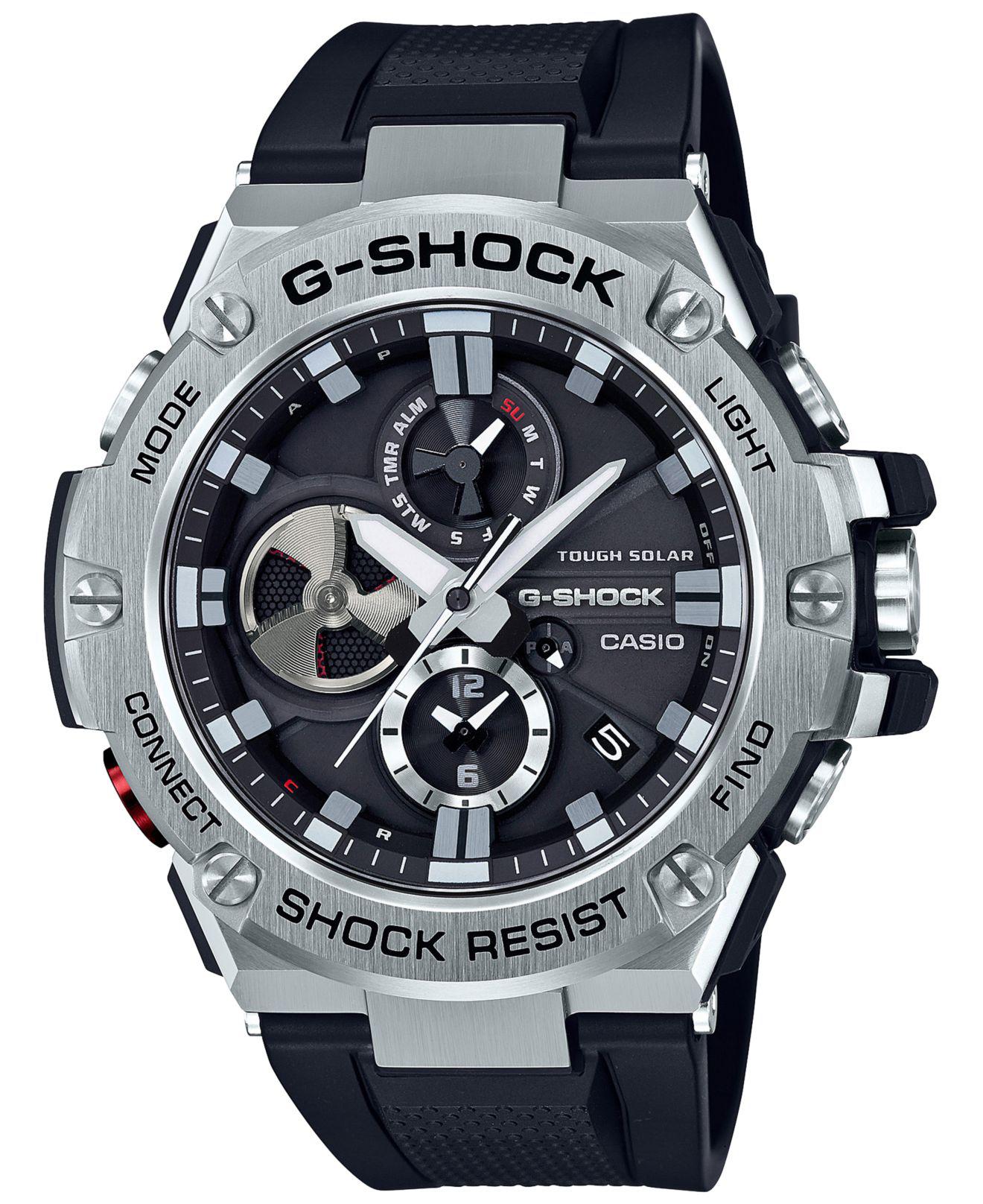g shock black resin strap watch