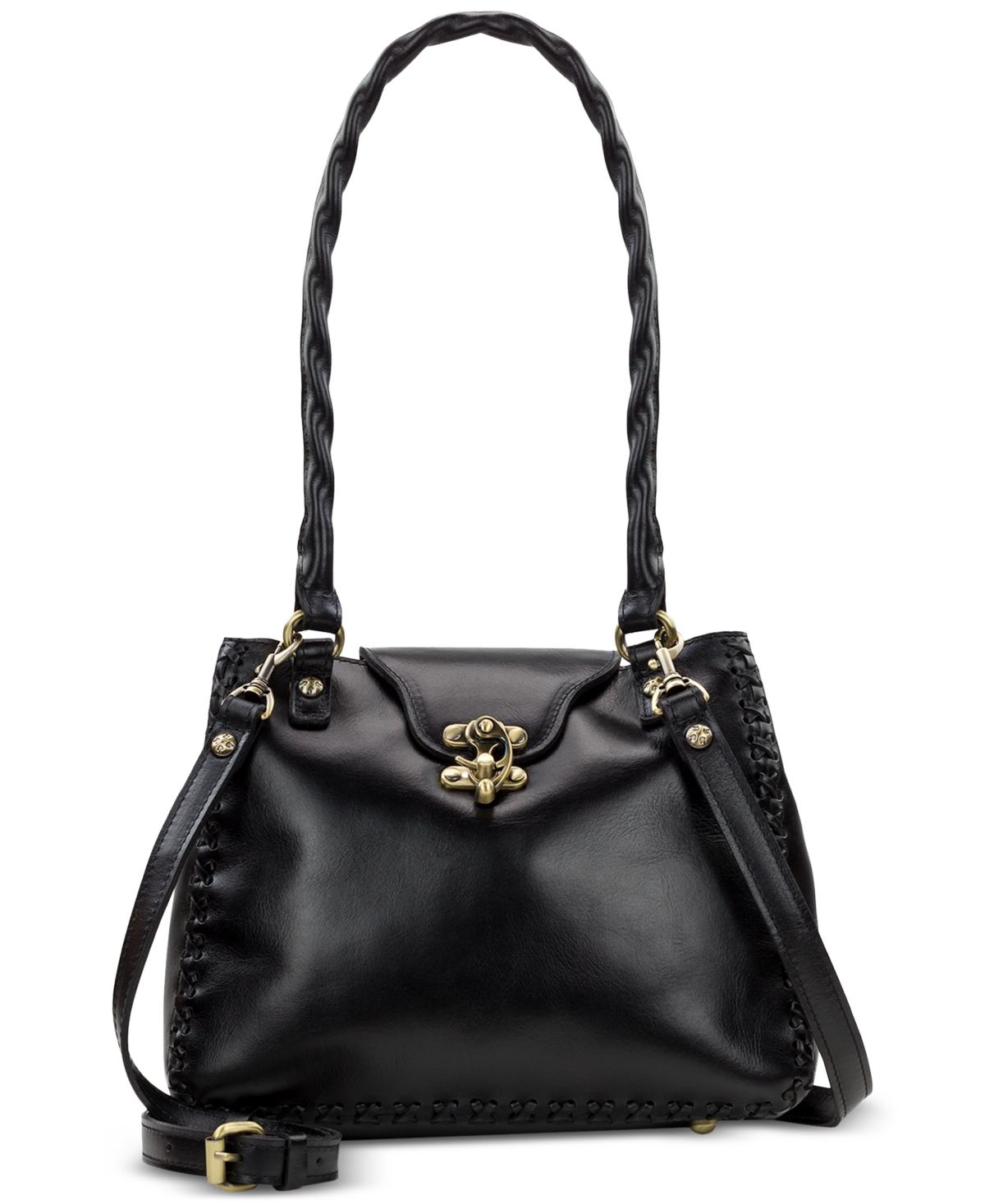 Patricia Nash Rosalia Small Leather Shoulder Bag in Black Lyst