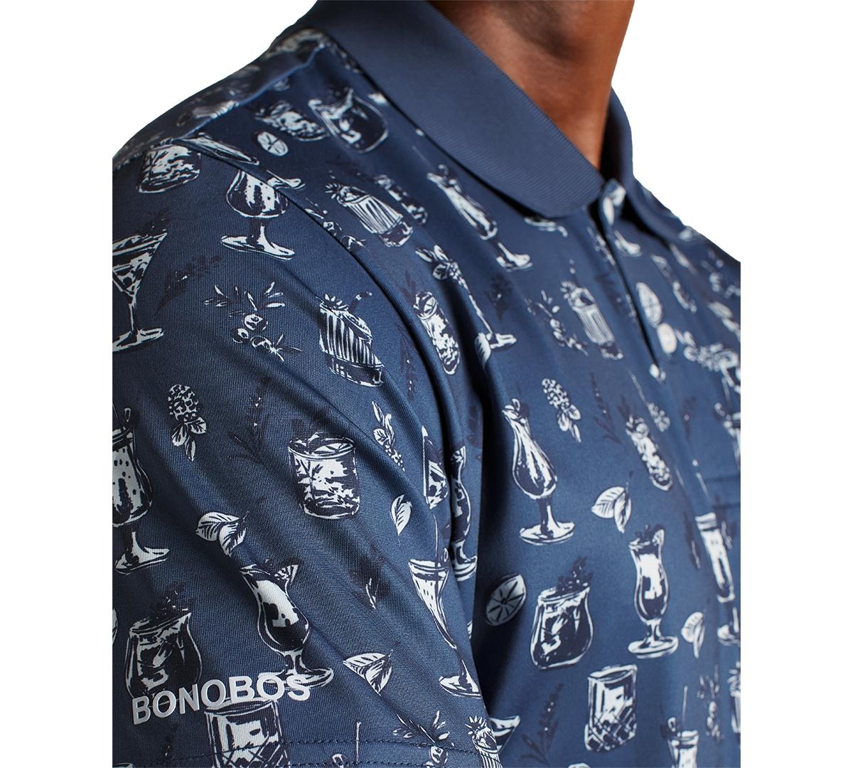 Bonobos Cocktail print Performance Golf Polo Shirt in Blue for Men Lyst