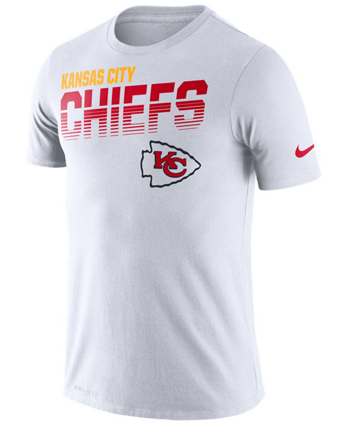 Nike Synthetic Kansas City Chiefs Sideline Legend Line Of Scrimmage T ...