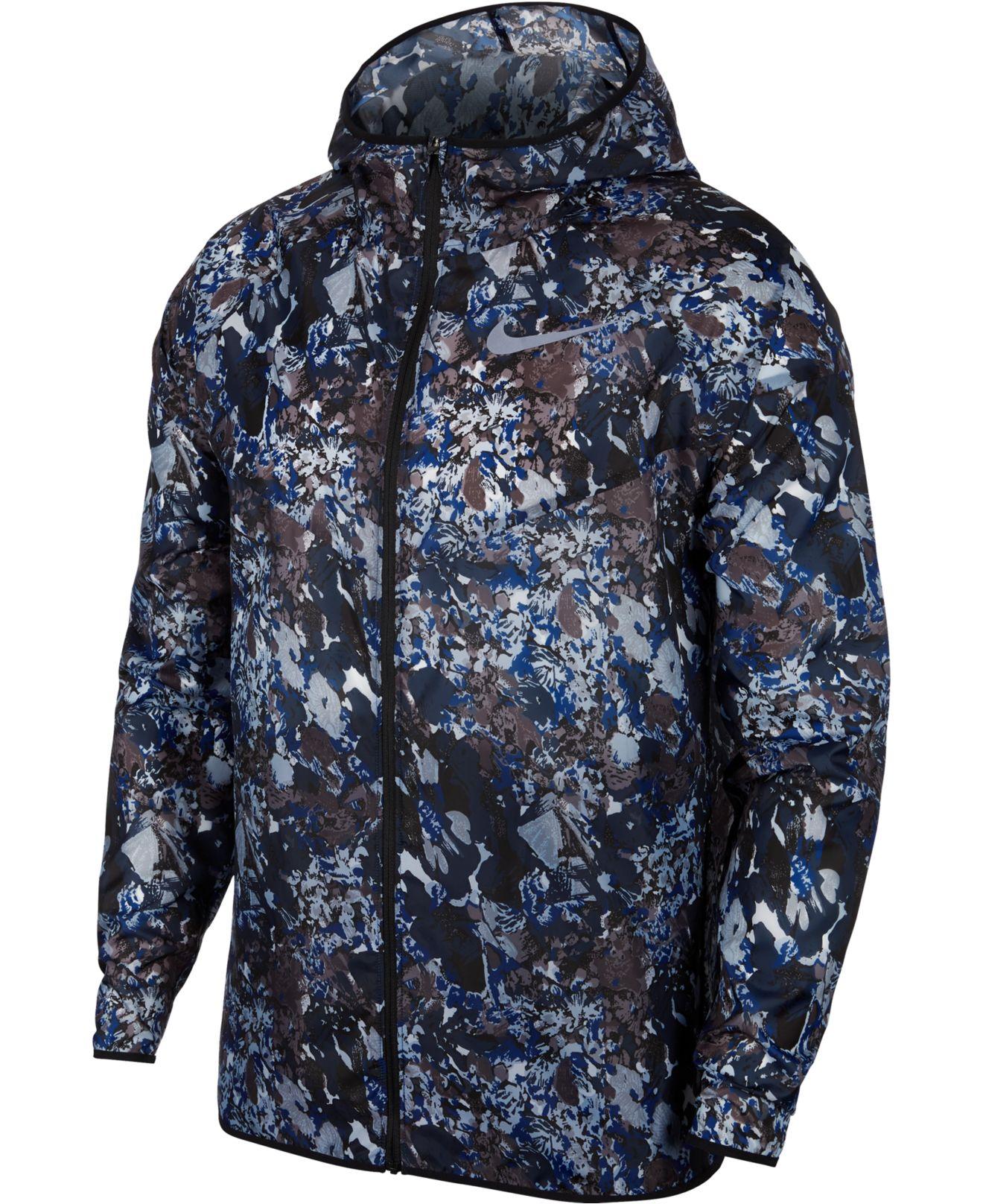Nike Windrunner Printed Running Jacket in Blue for Men - Lyst