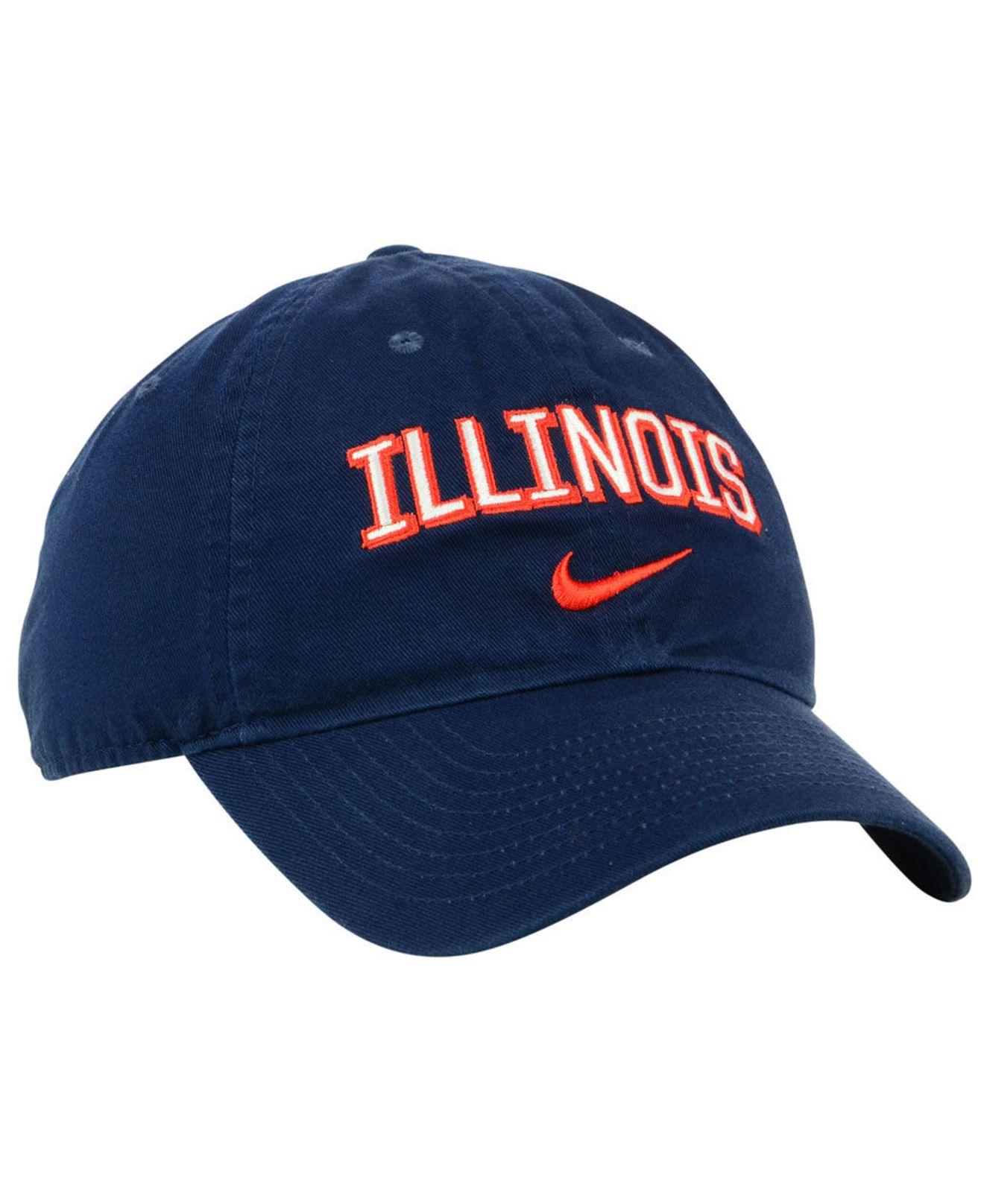 Nike Illinois Fighting Illini H86 Wordmark Swoosh Cap in Blue for Men | Lyst