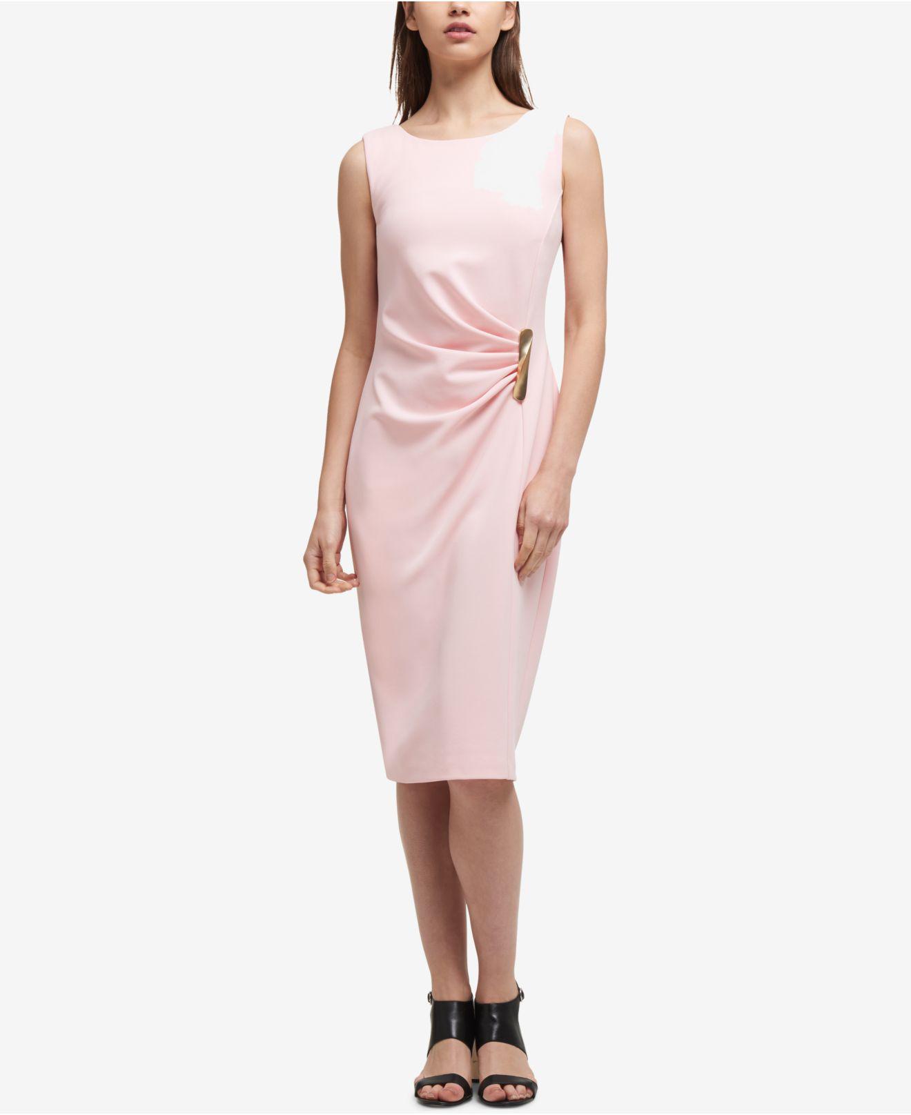dkny pink dress