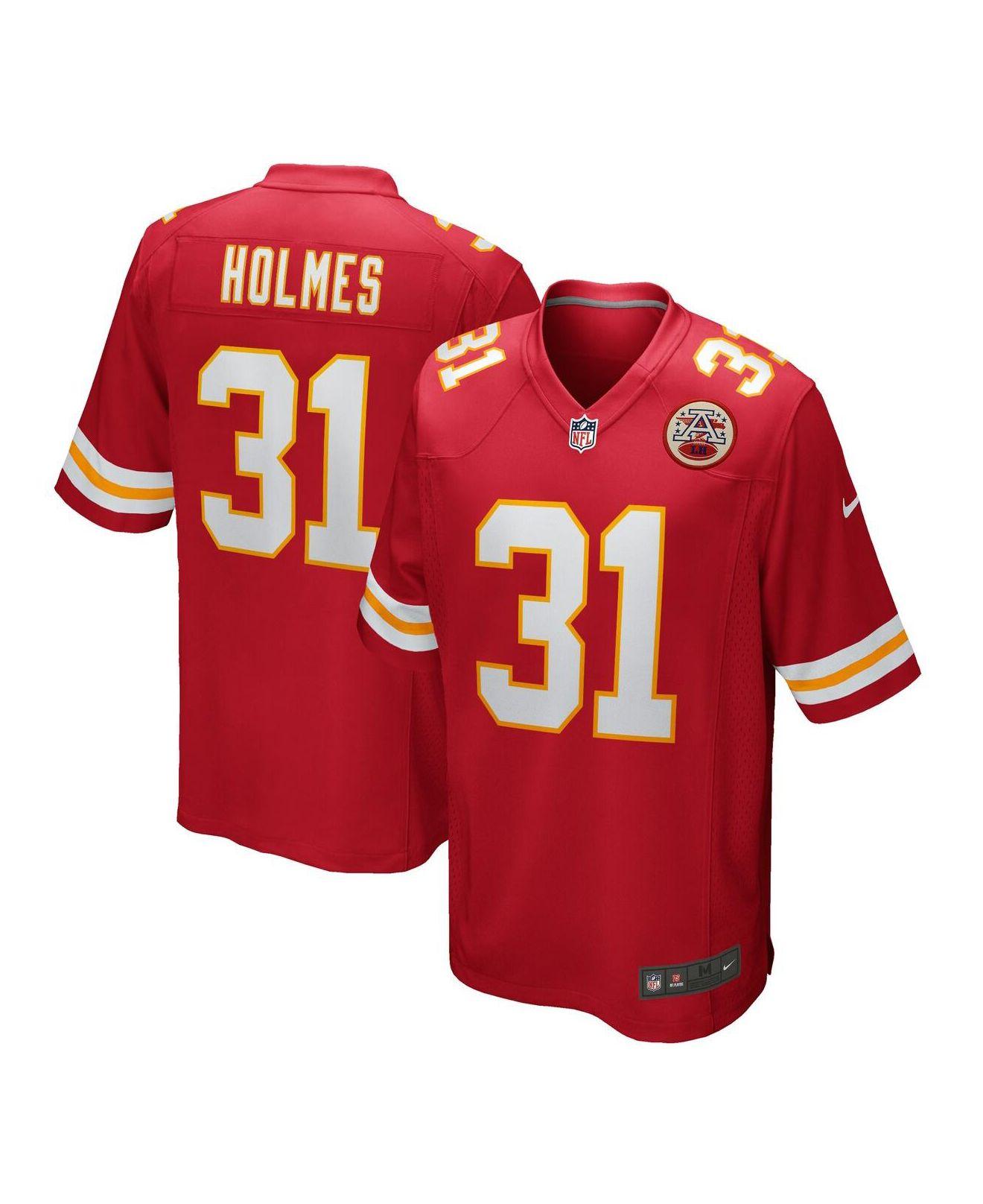 Nike Satin Priest Holmes Red Kansas City Chiefs Game Retired Player