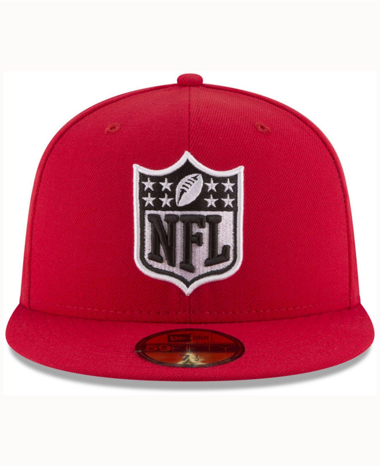 Ktz Nfl Team Shield 59fifty Cap in Red for Men Lyst