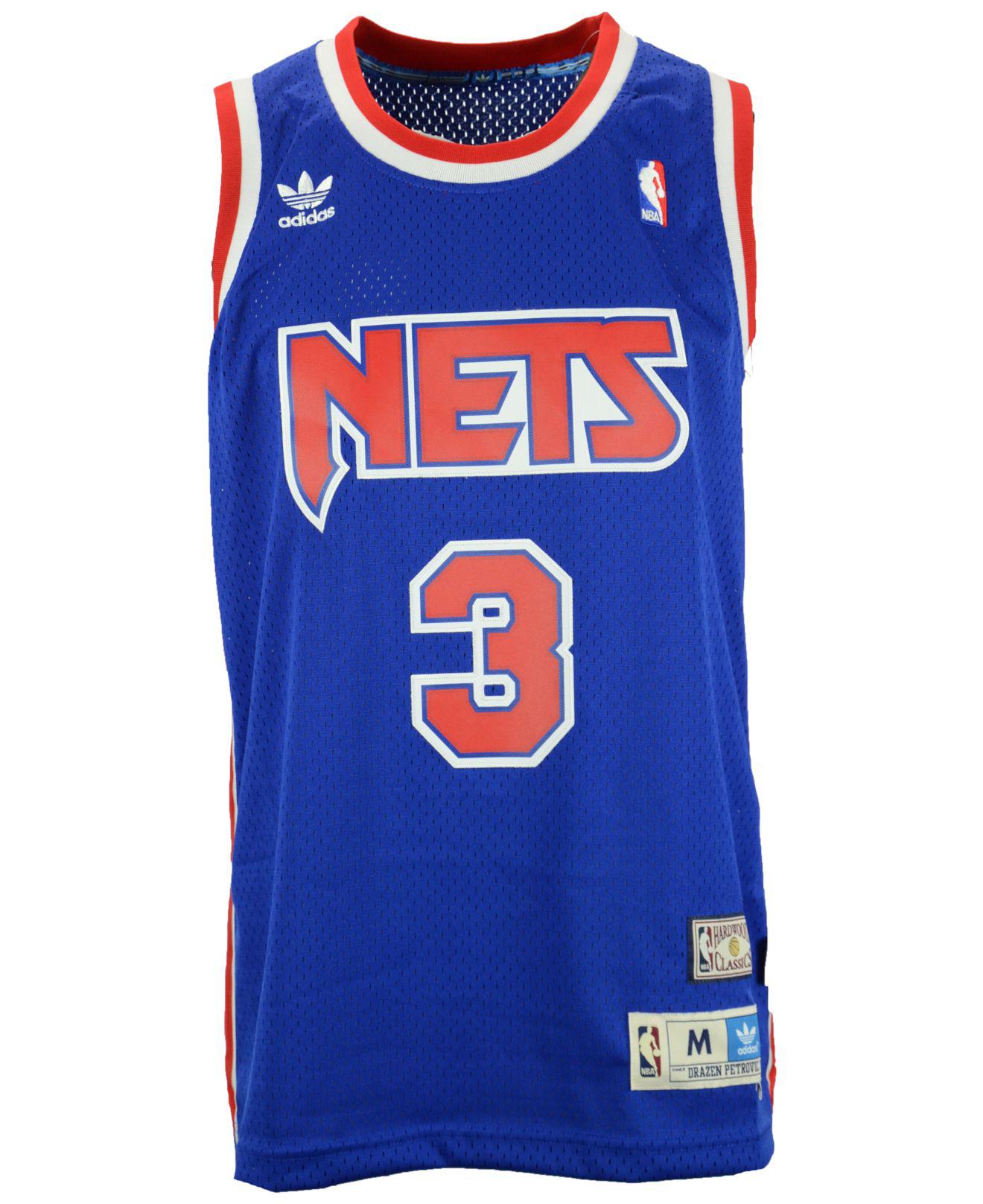 adidas Originals Men's Drazen Petrovic New Jersey Nets Swingman Jersey