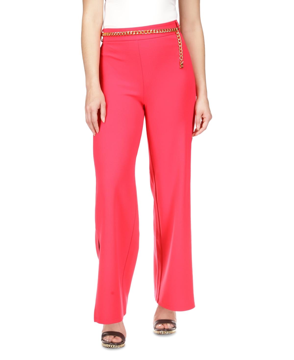 Michael kors pants womens clearance red